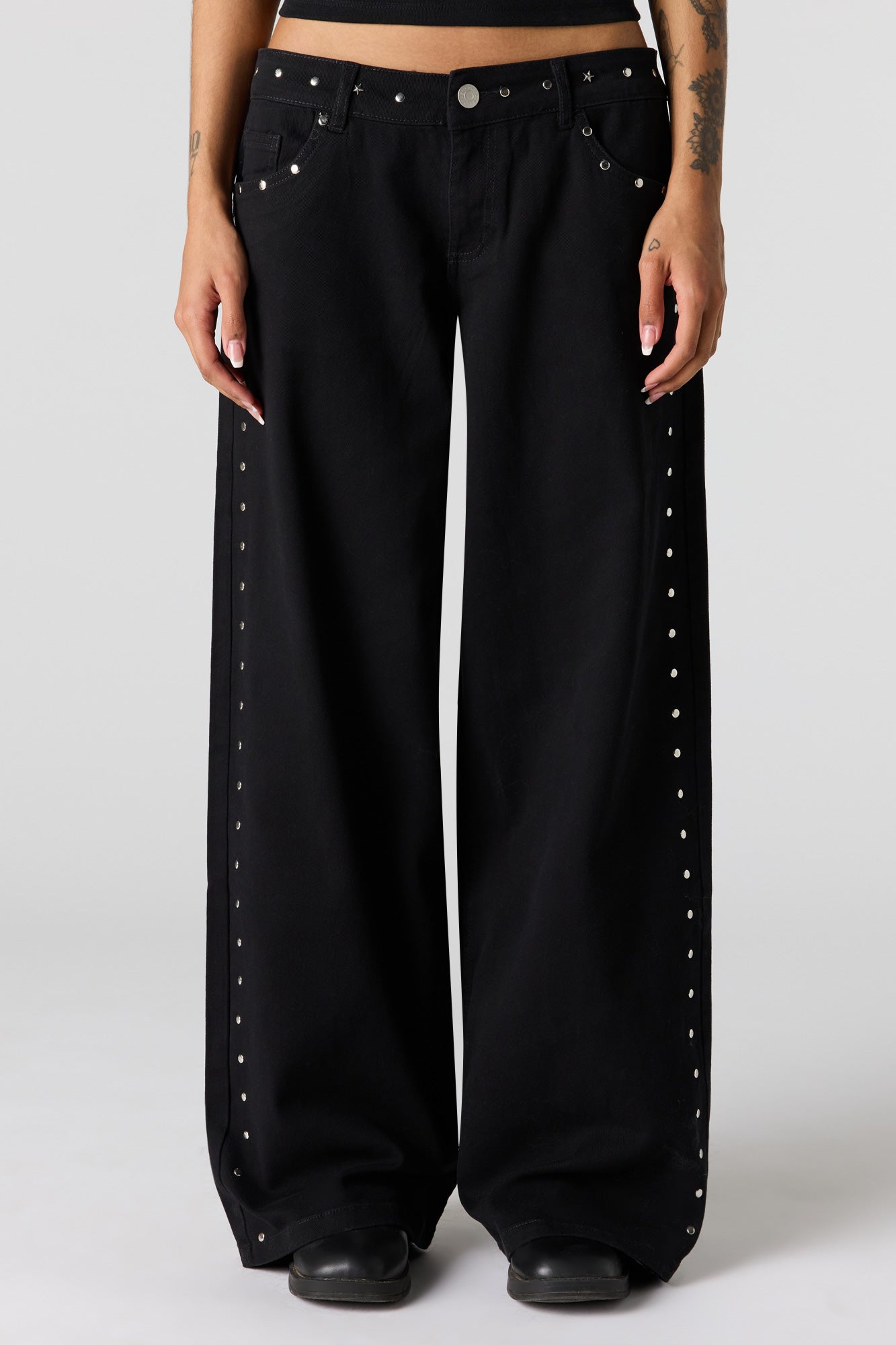 Studded Baggy Pant