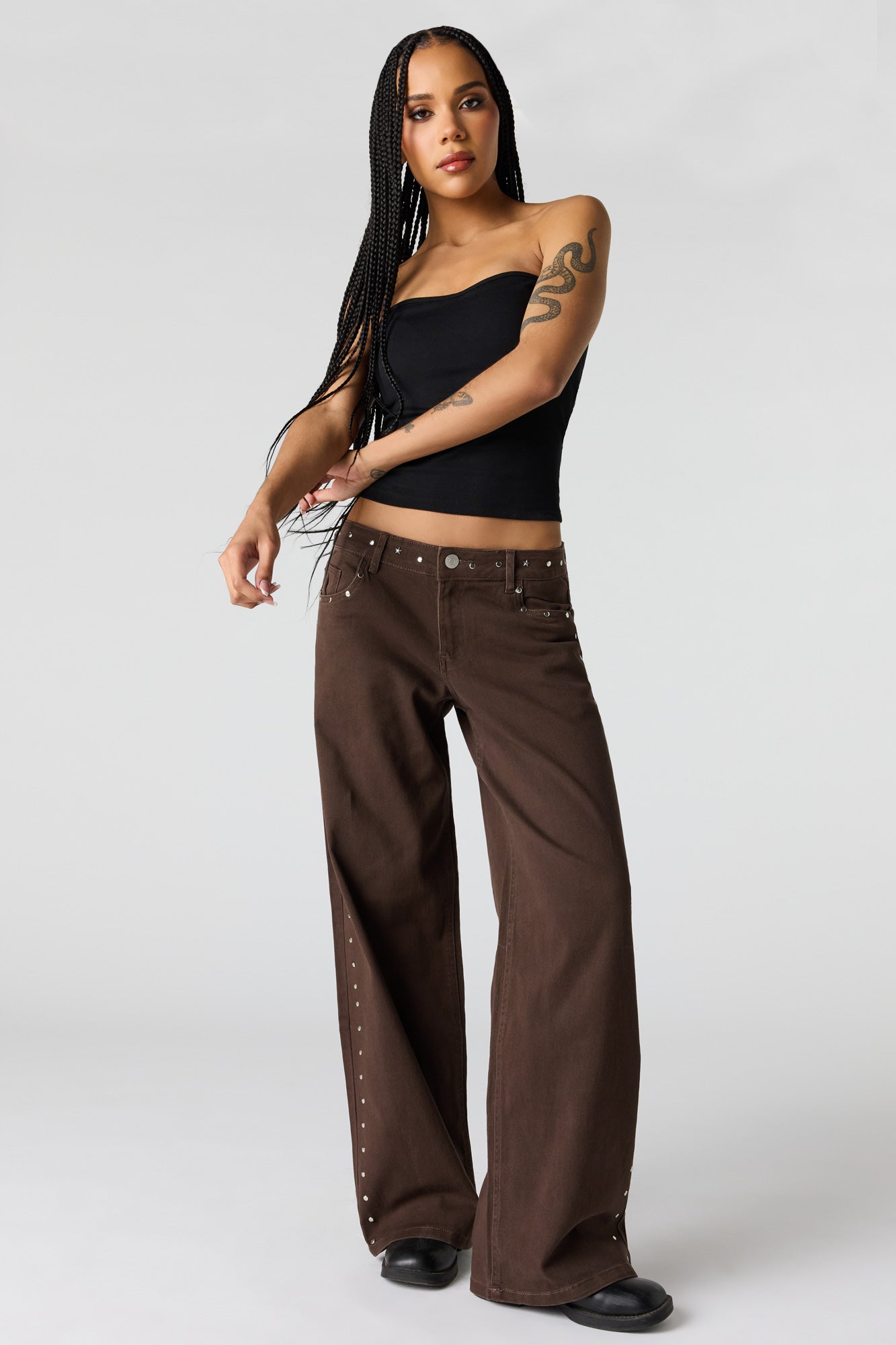 Studded Baggy Pant