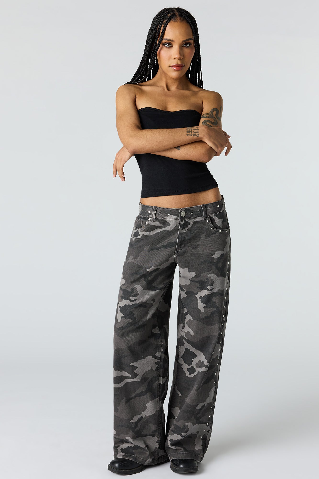 Studded Baggy Pant