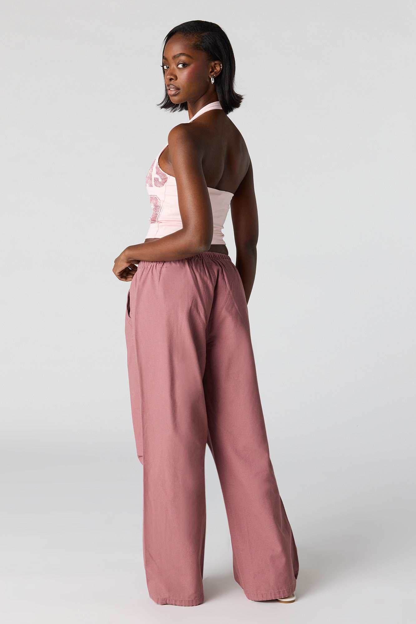 Drawstring Parachute Pant