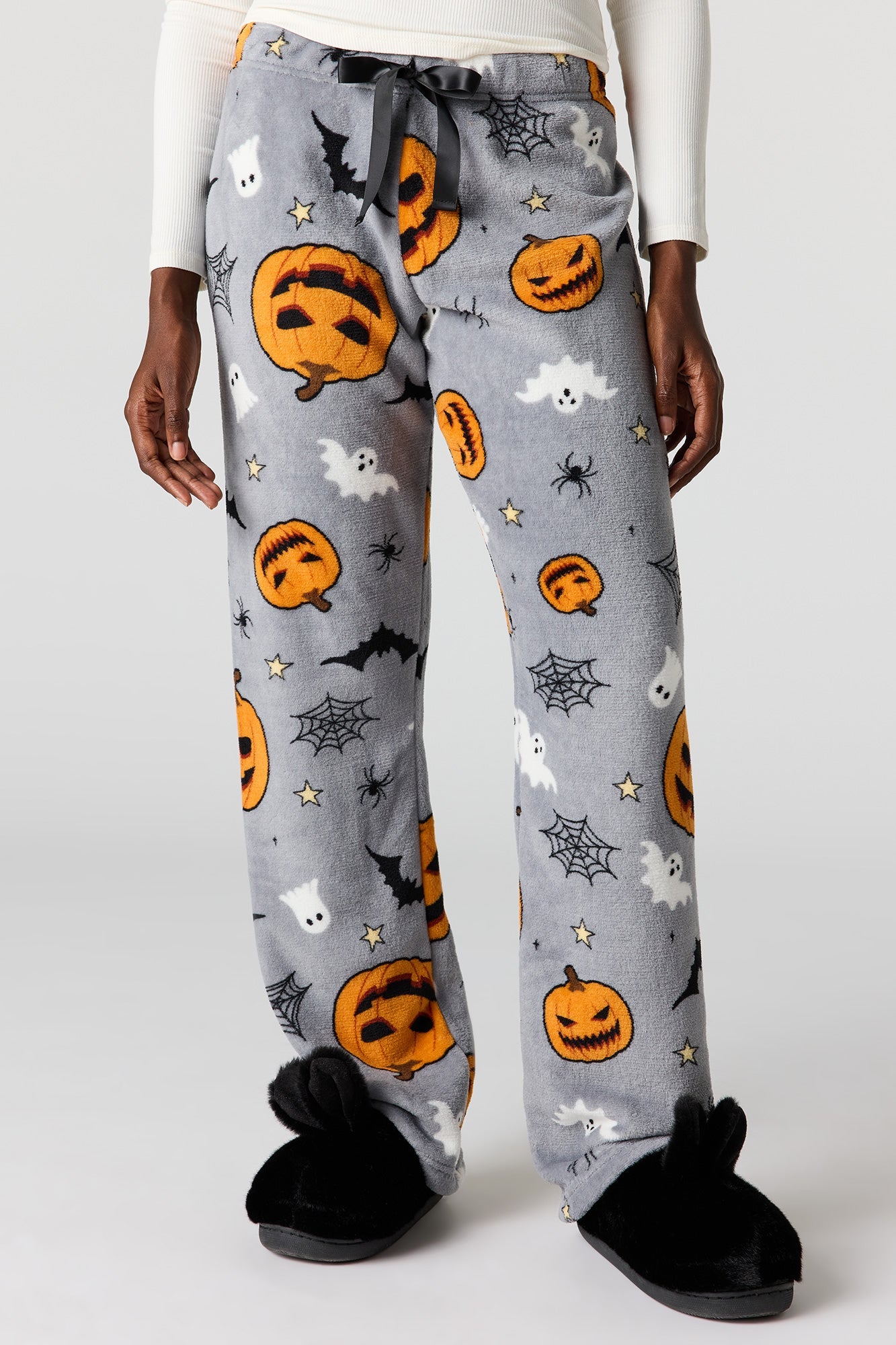 Halloween Print Plush Pajama Pant