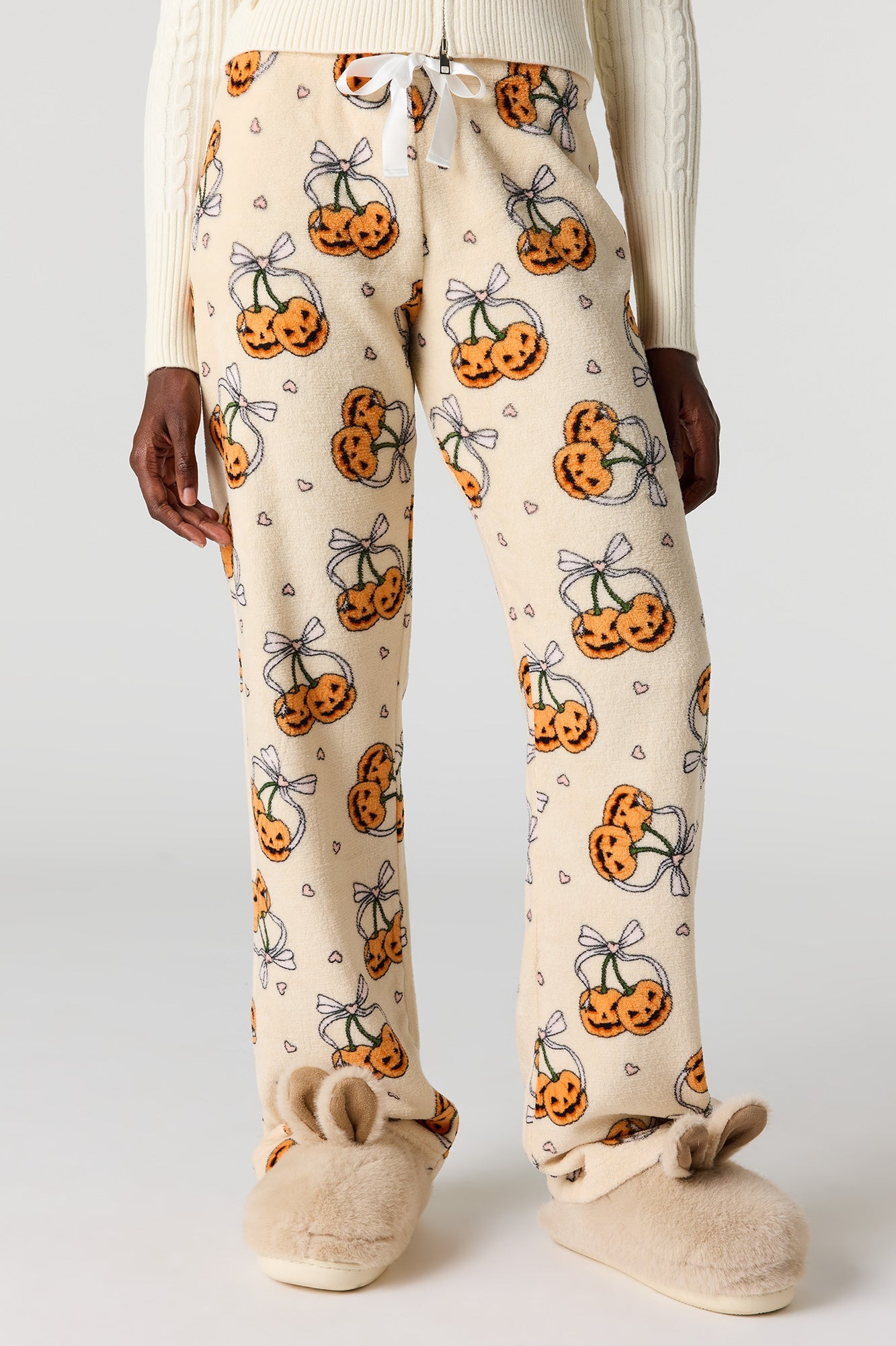 Halloween Print Plush Pajama Pant