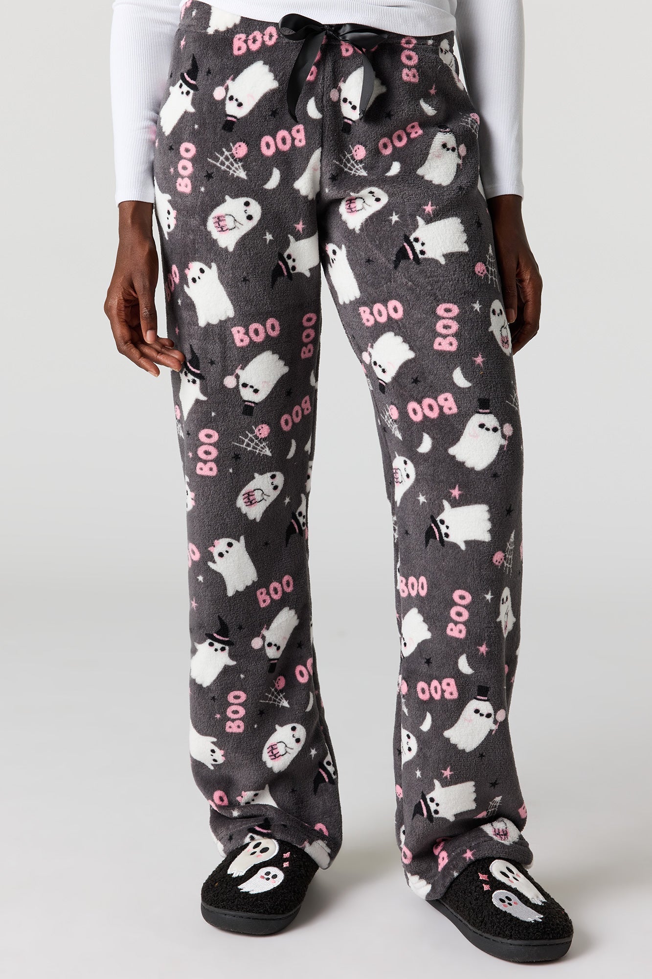 Halloween Print Plush Pajama Pant
