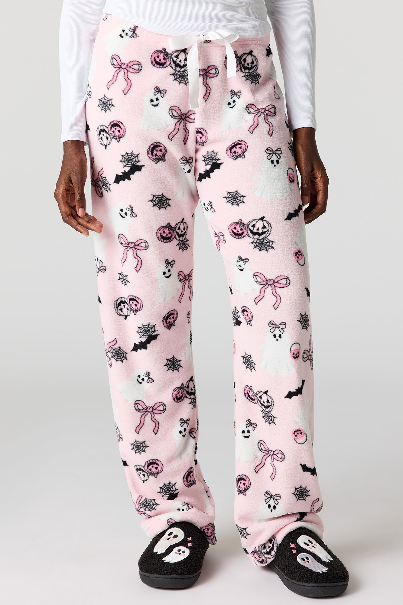 Halloween Print Plush Pajama Pant