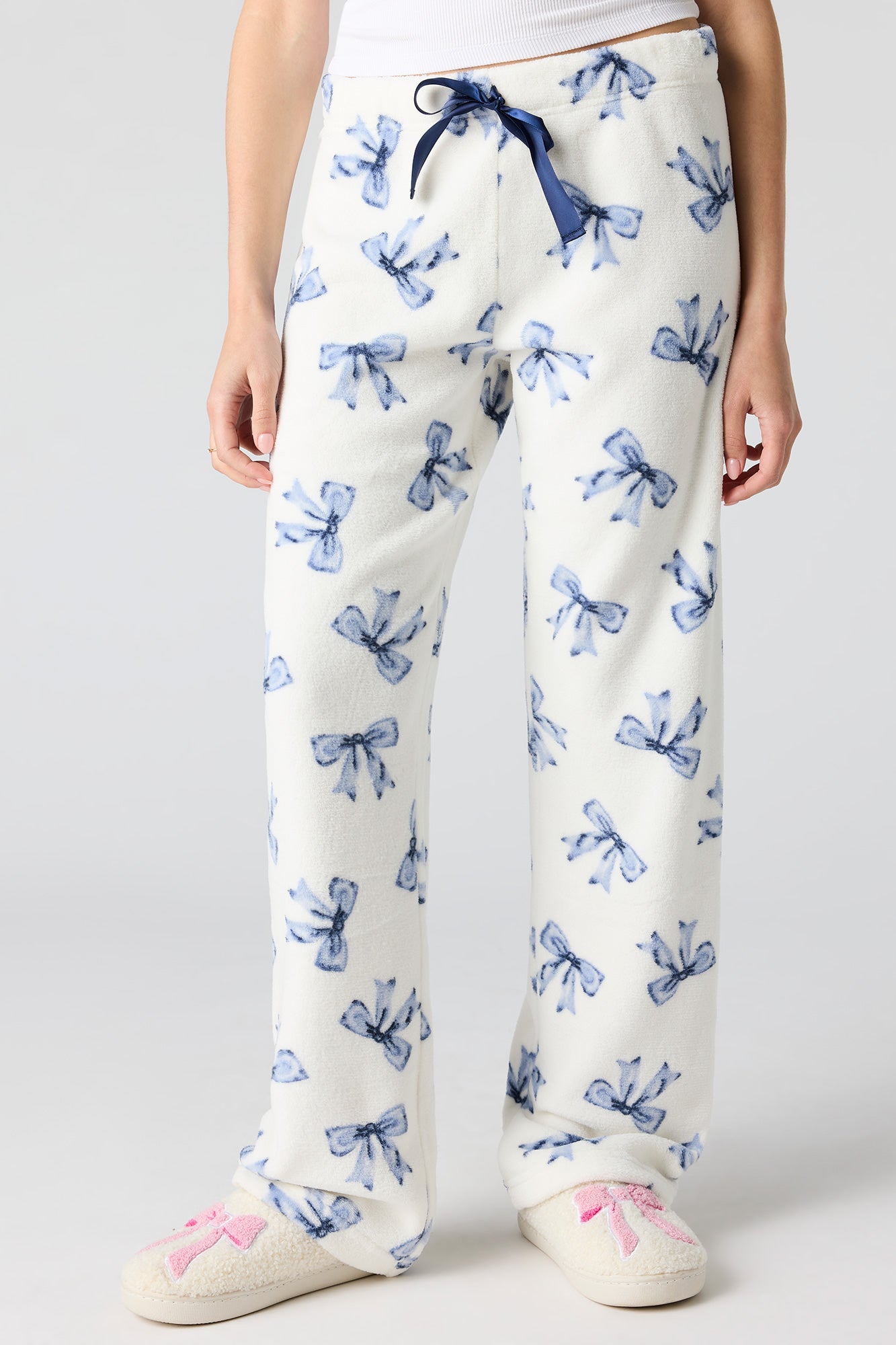 Printed Plush Pajama Pant