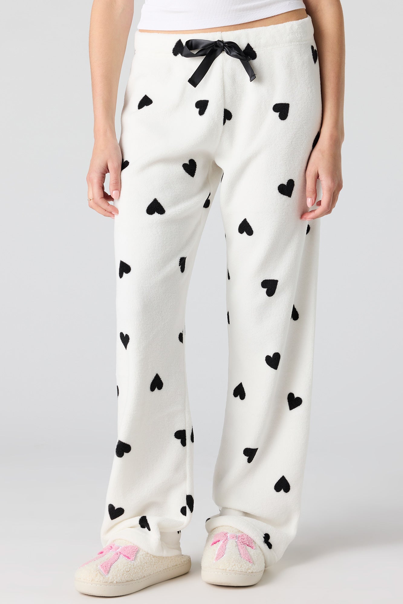 Printed Plush Pajama Pant