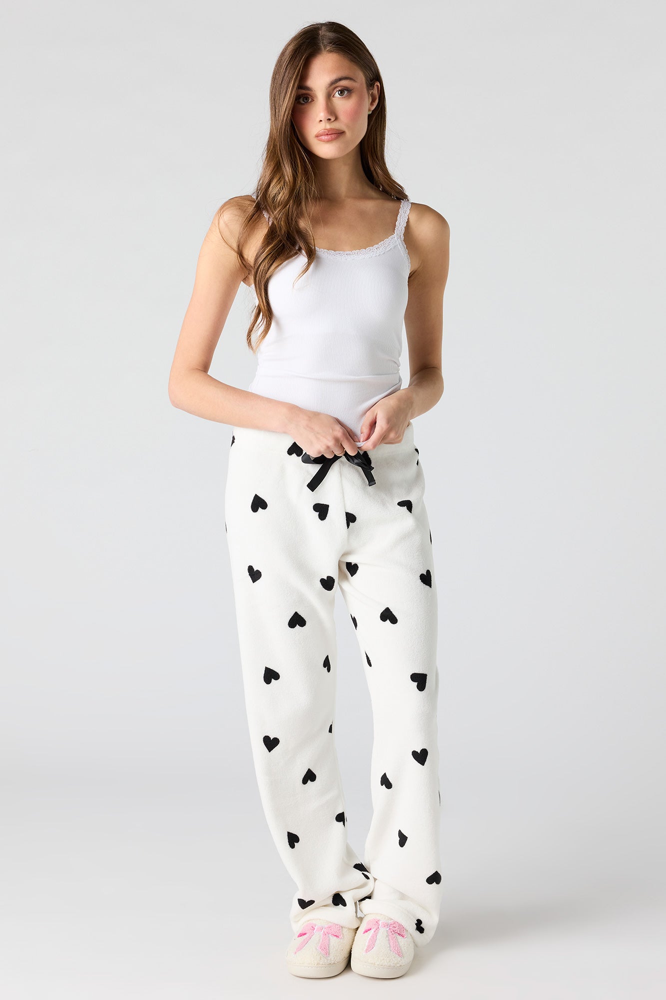 Printed Plush Pajama Pant