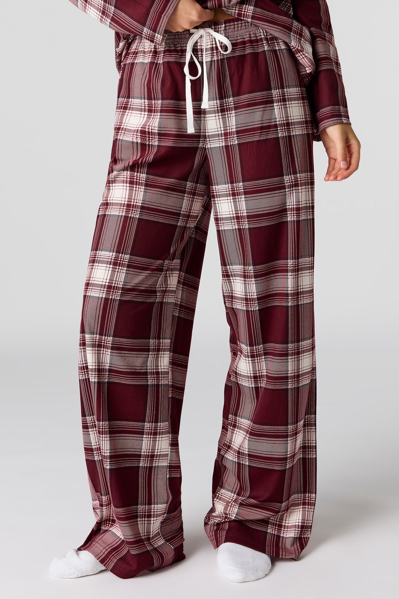 Printed Button-Up Top & Pajama Pant Set