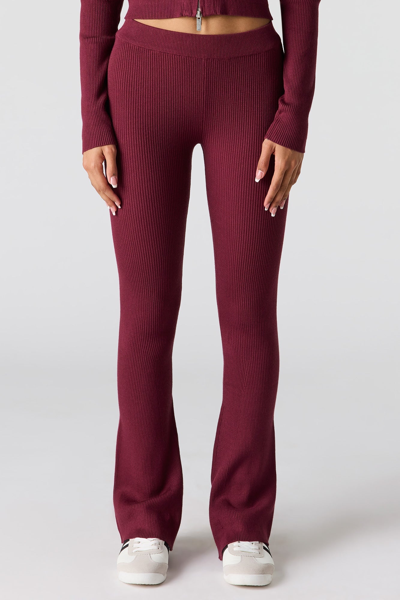 Ribbed Flare Pant