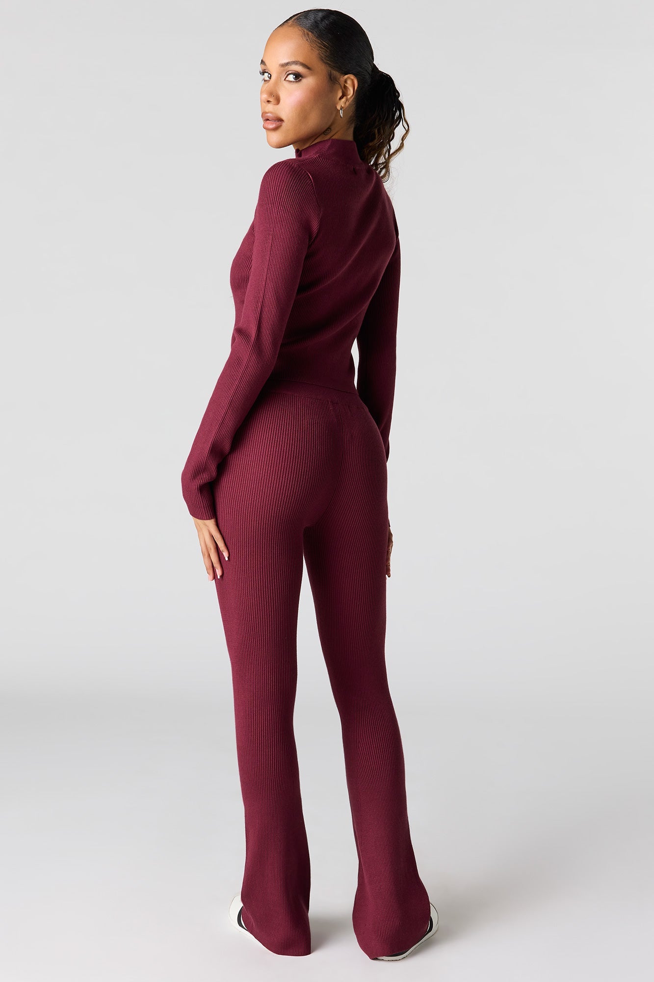 Ribbed Flare Pant