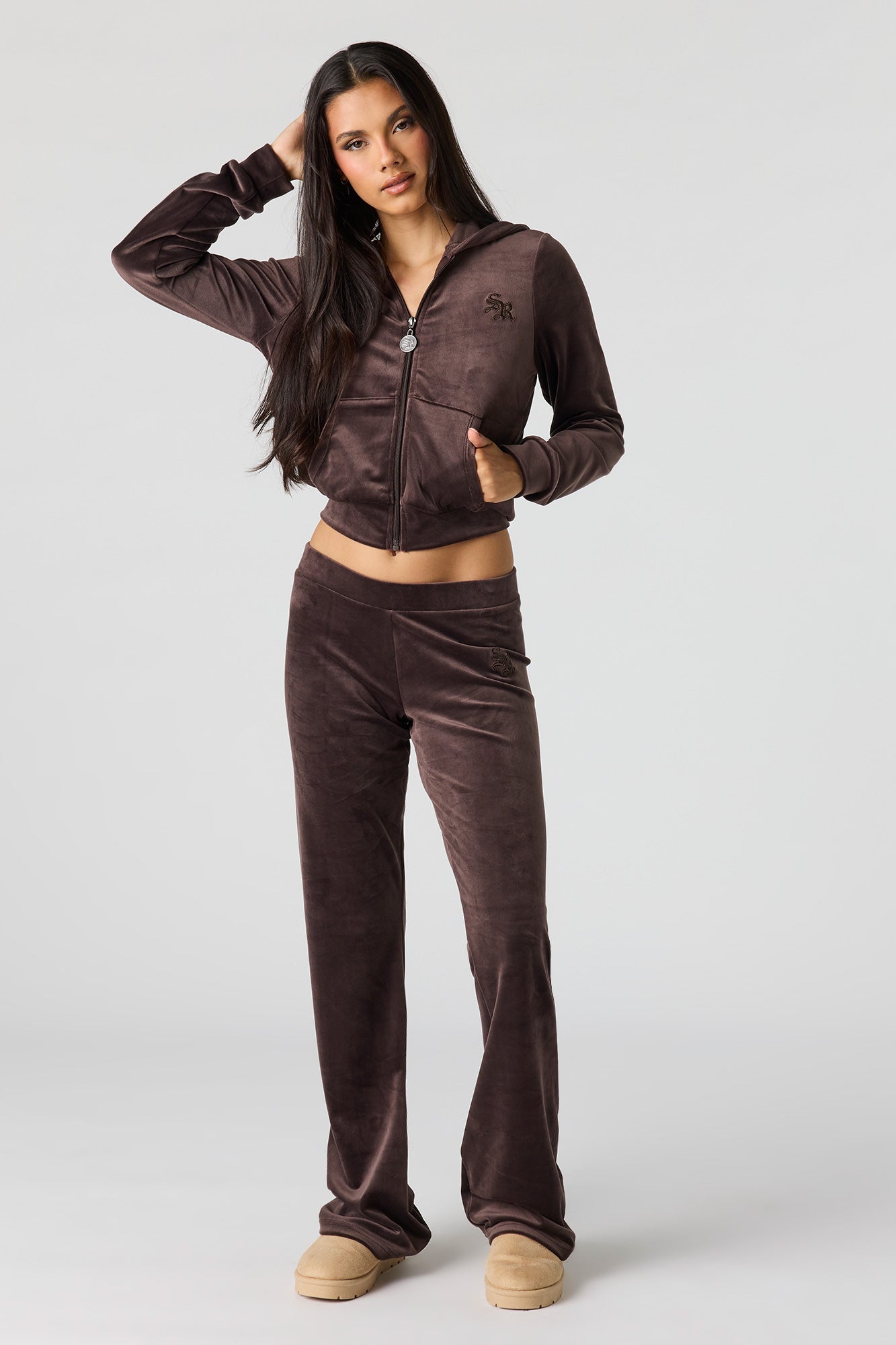 Sommer Ray Velour Flare Pant