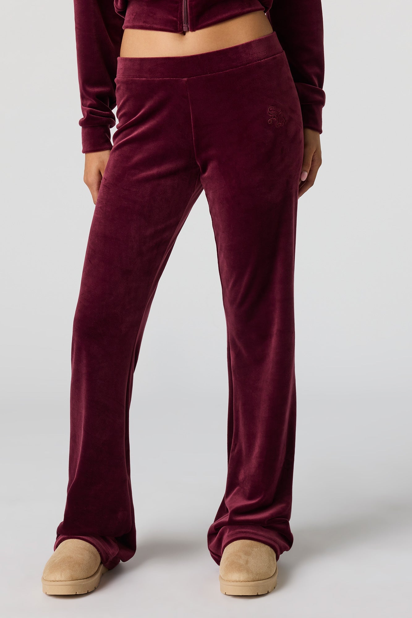 Sommer Ray Velour Flare Pant