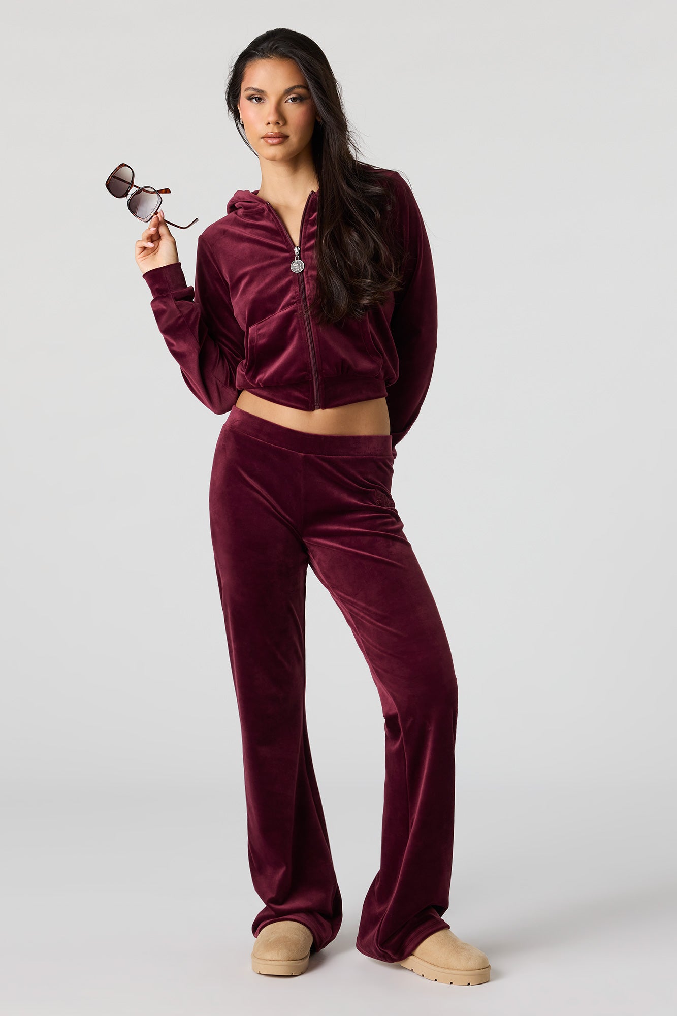 Sommer Ray Velour Flare Pant