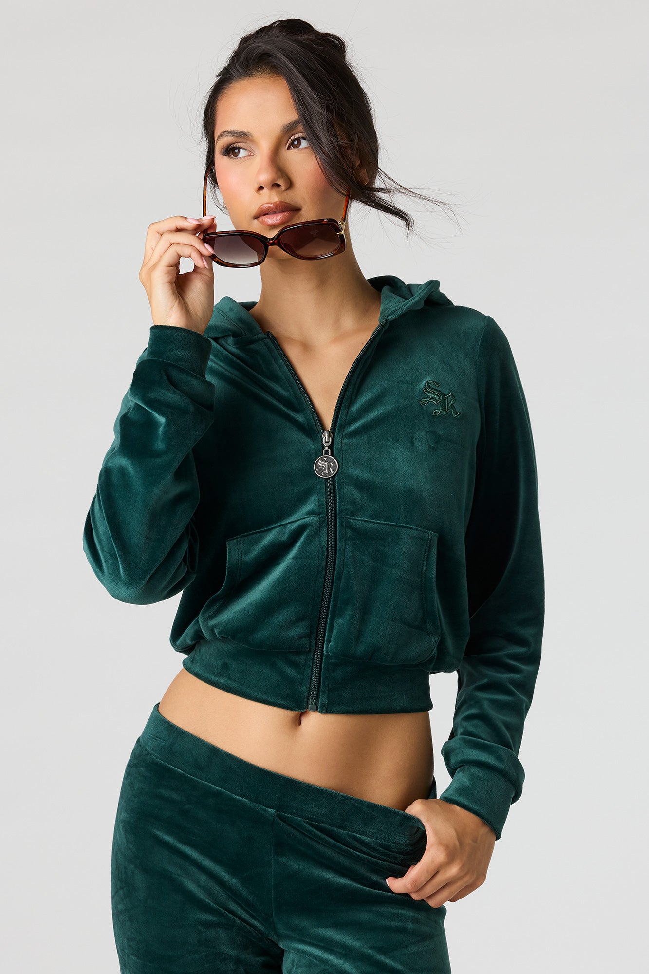 Sommer Ray Velour Zip Jacket