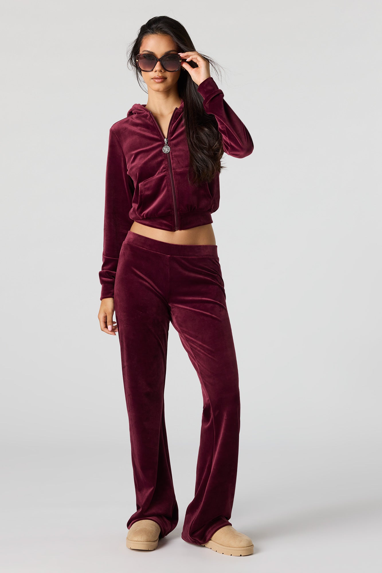 Sommer Ray Velour Zip Jacket