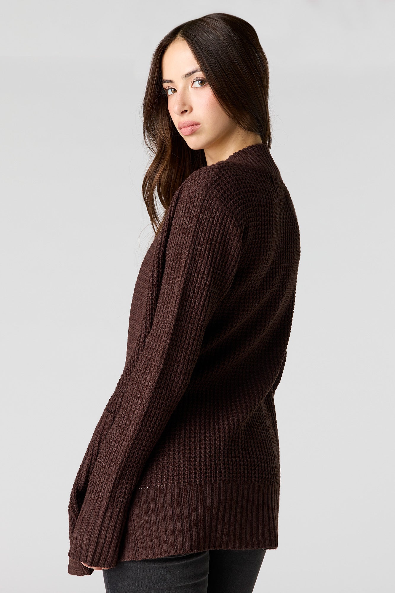 Waffle Knit Cardigan