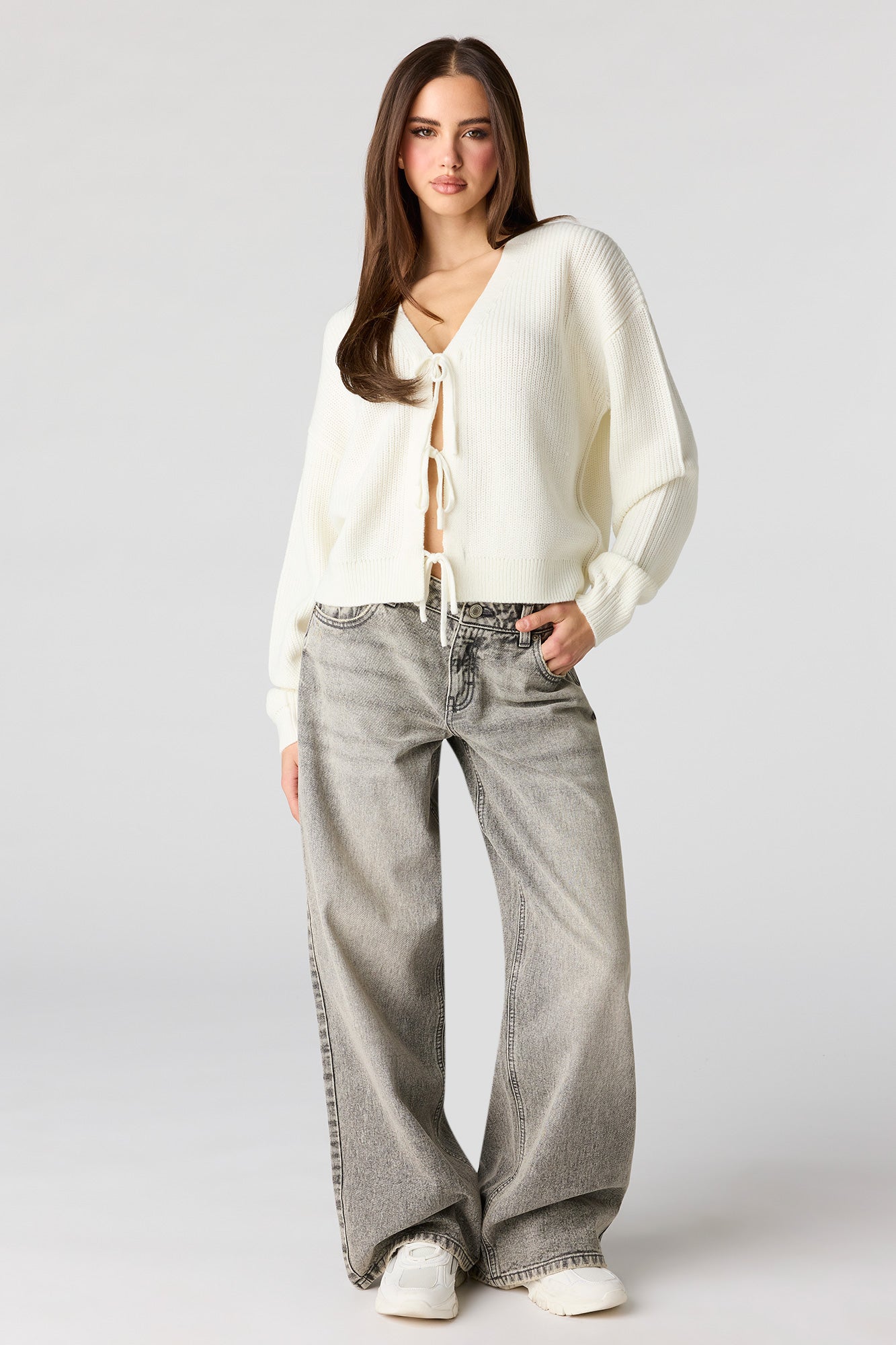 Tie Front Bow Cardigan