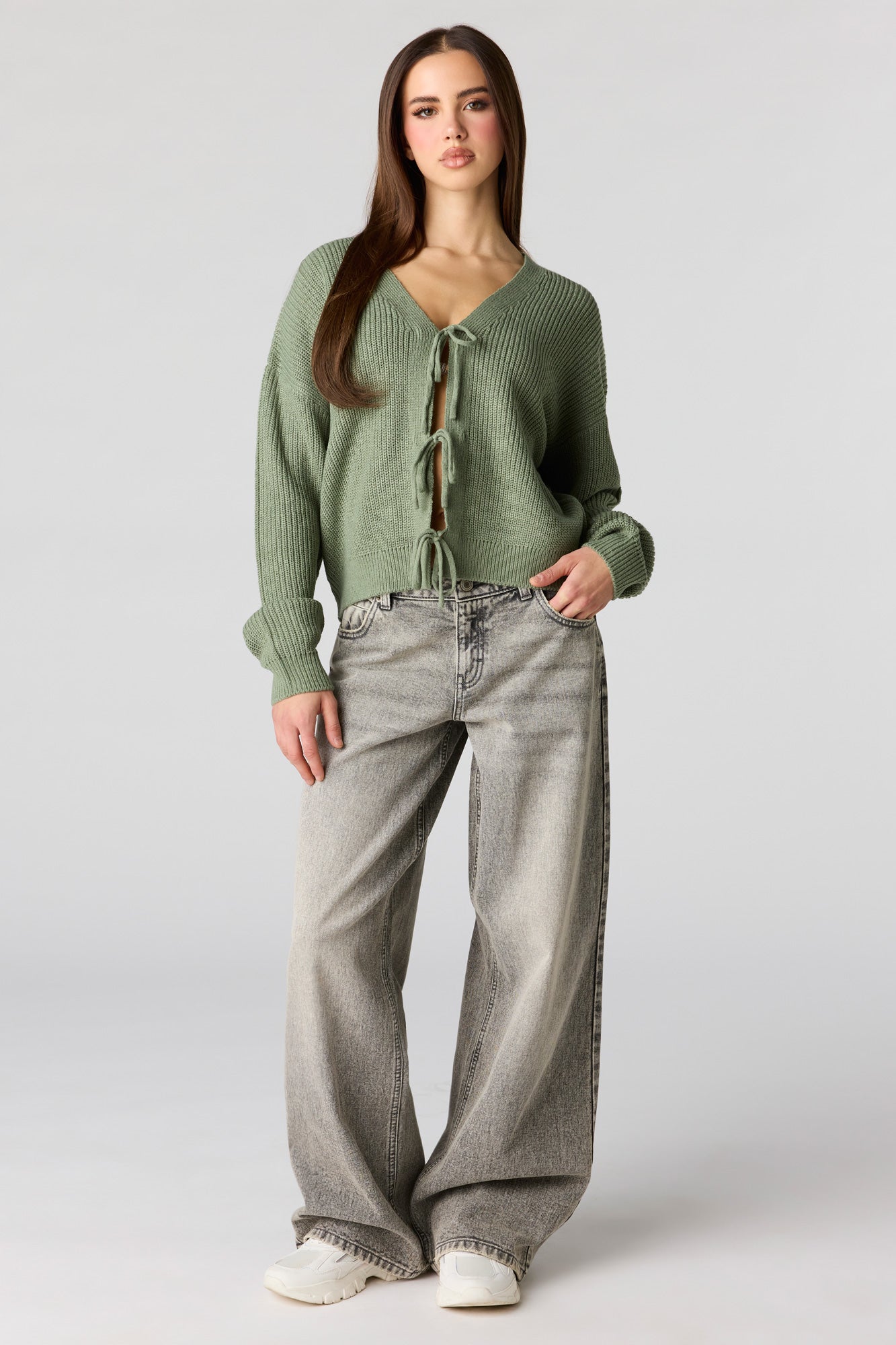 Tie Front Bow Cardigan