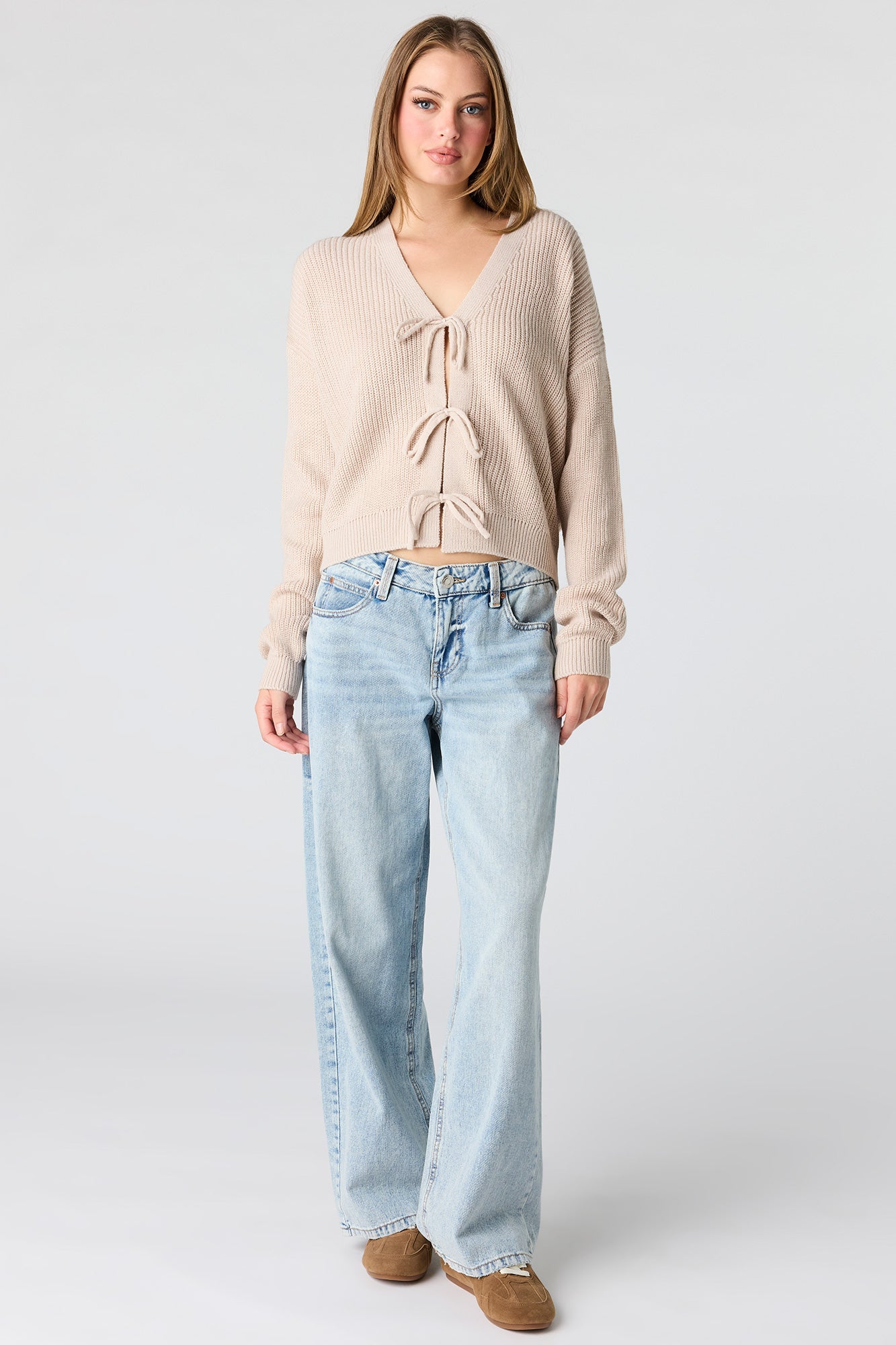Tie Front Bow Cardigan