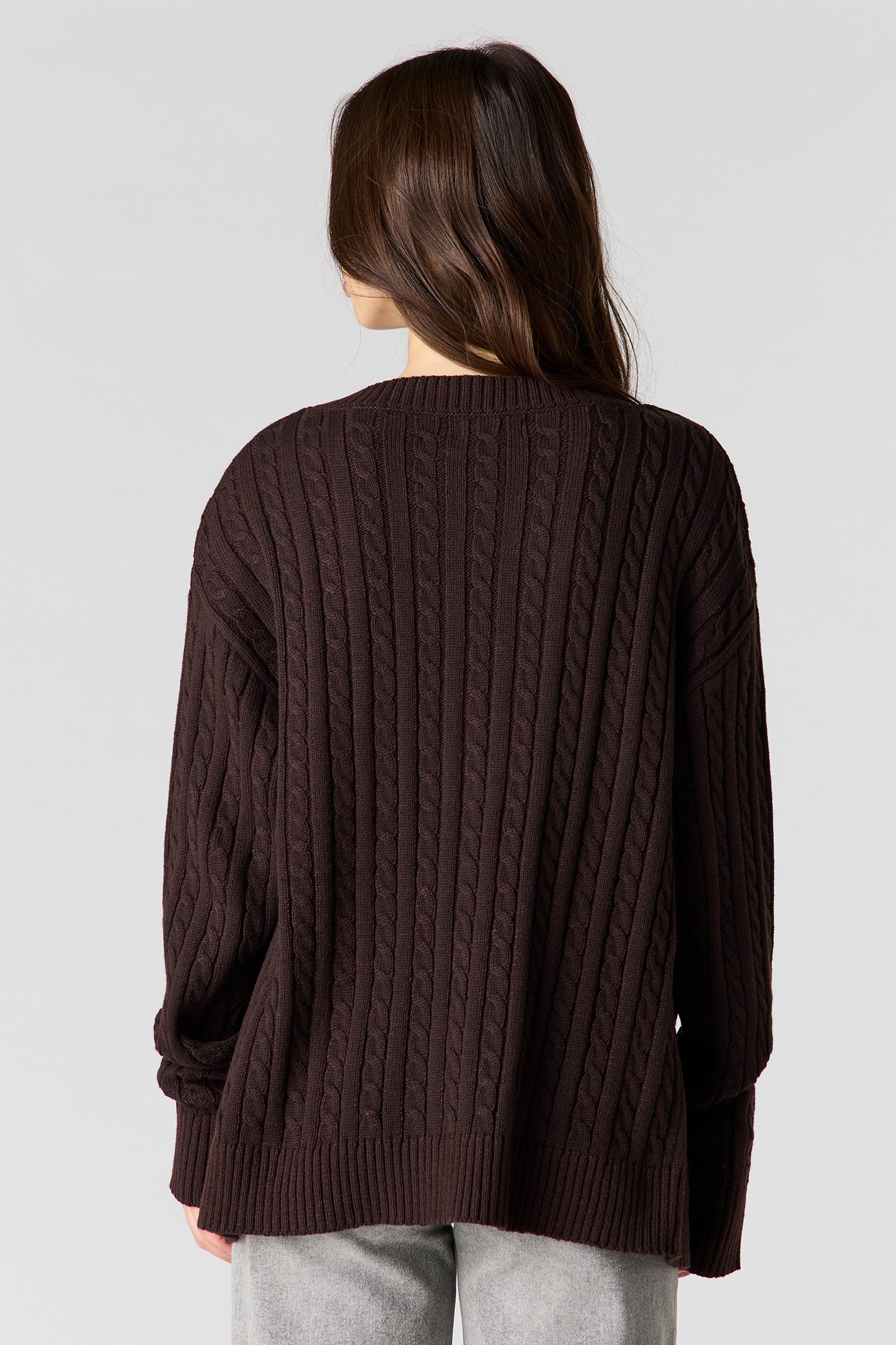 Cable Knit Oversized Cardigan