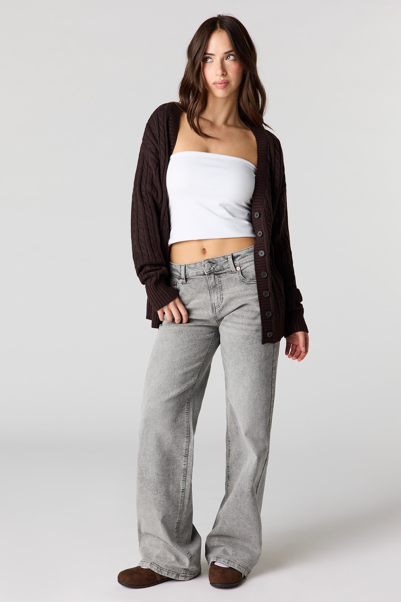 Cable Knit Oversized Cardigan