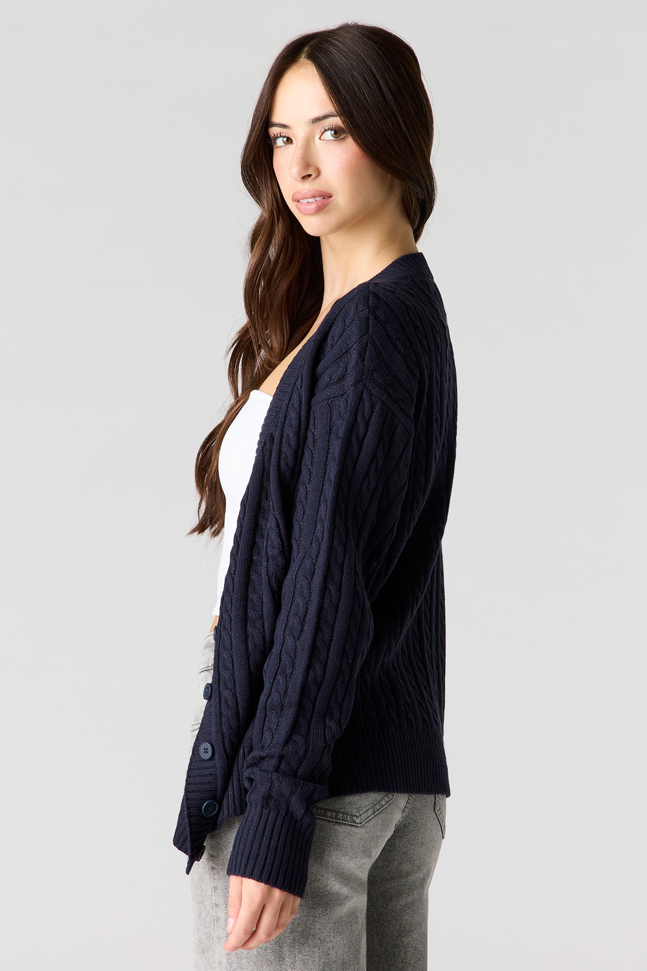 Cable Knit Oversized Cardigan