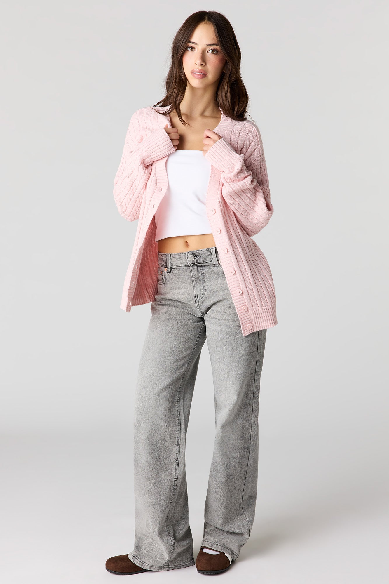 Cable Knit Oversized Cardigan