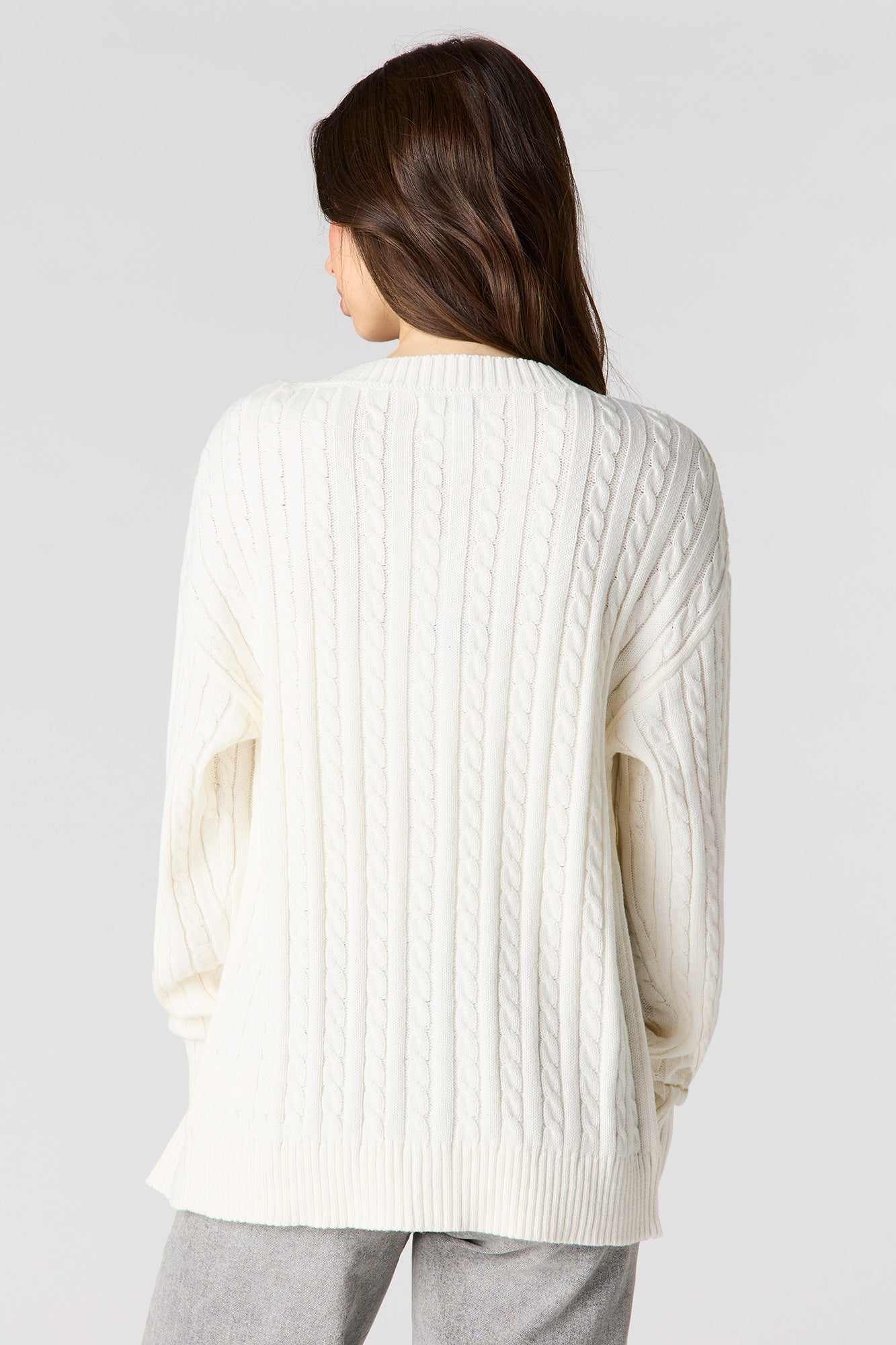 Cable Knit Oversized Cardigan