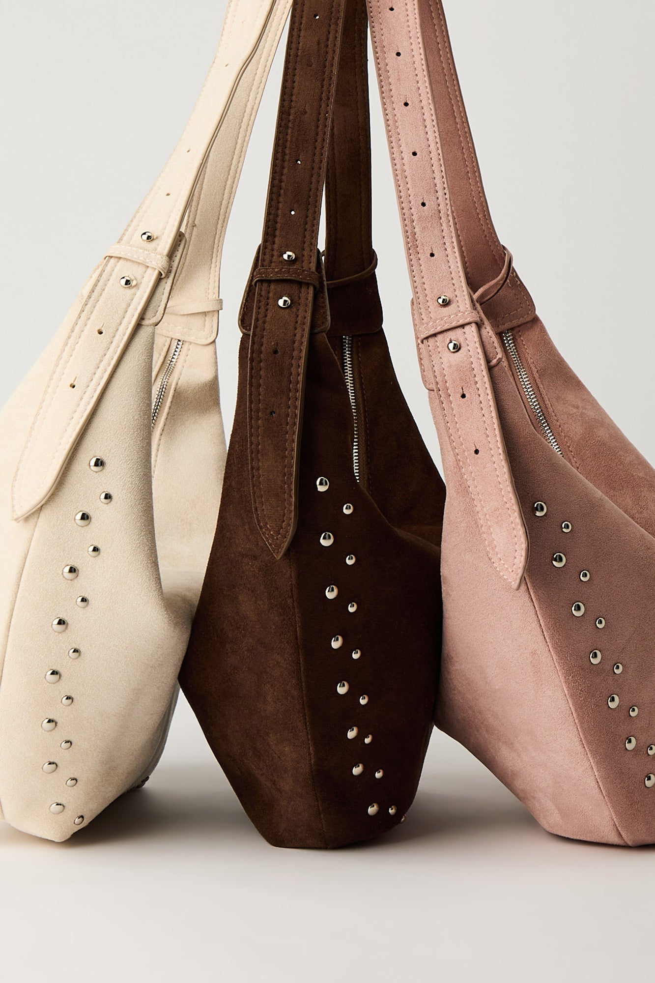 Faux Suede Studded Purse