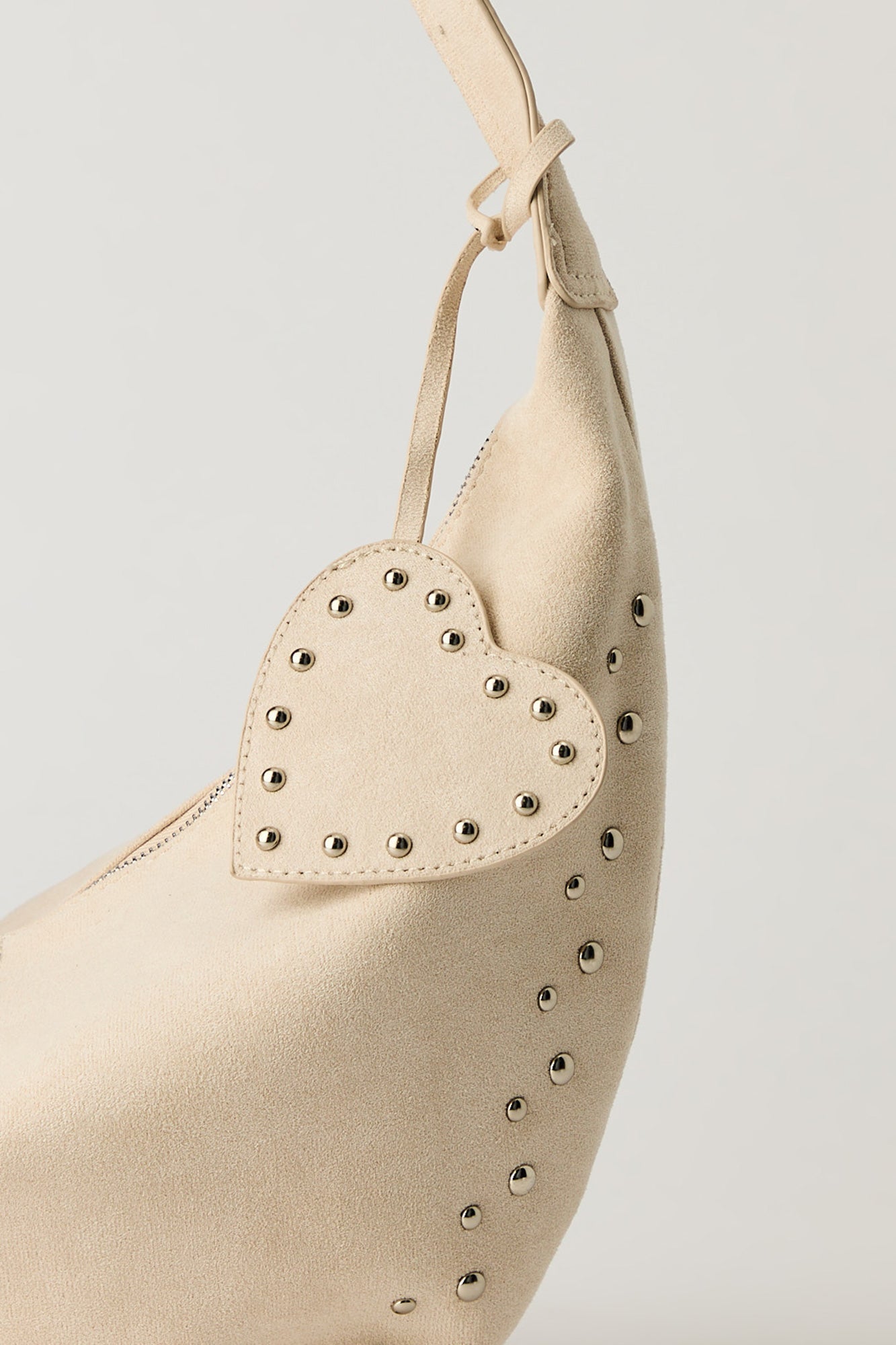 Faux Suede Studded Purse