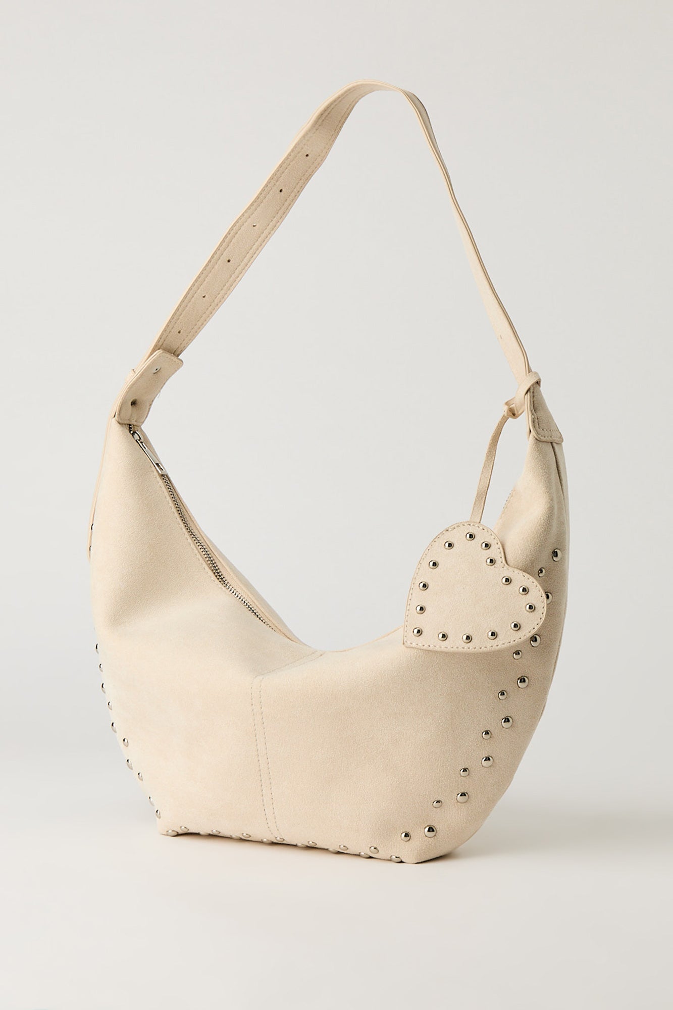 Faux Suede Studded Purse