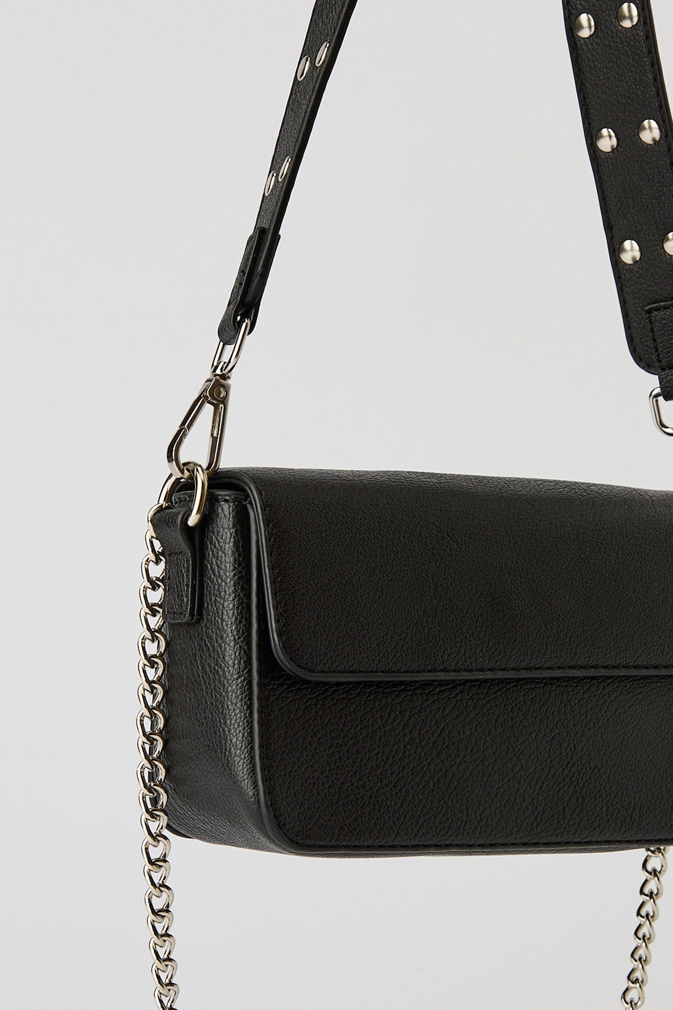 Faux Leather Shoulder Bag