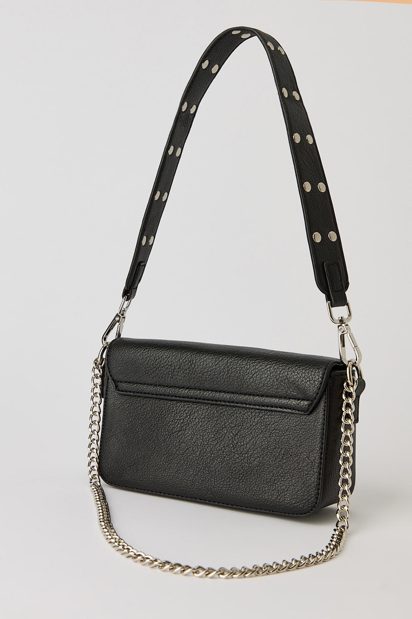 Faux Leather Shoulder Bag