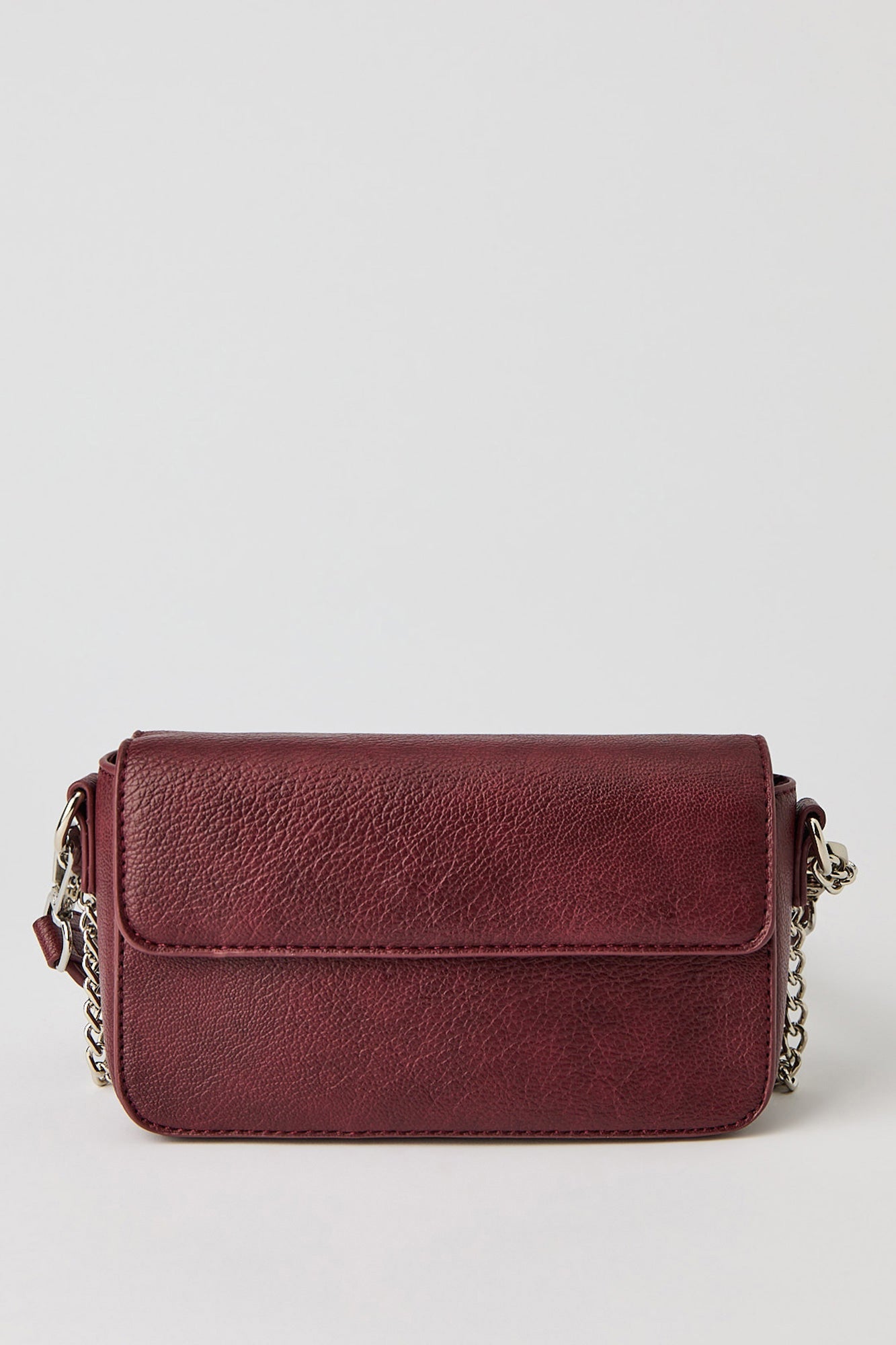 Faux Leather Shoulder Bag