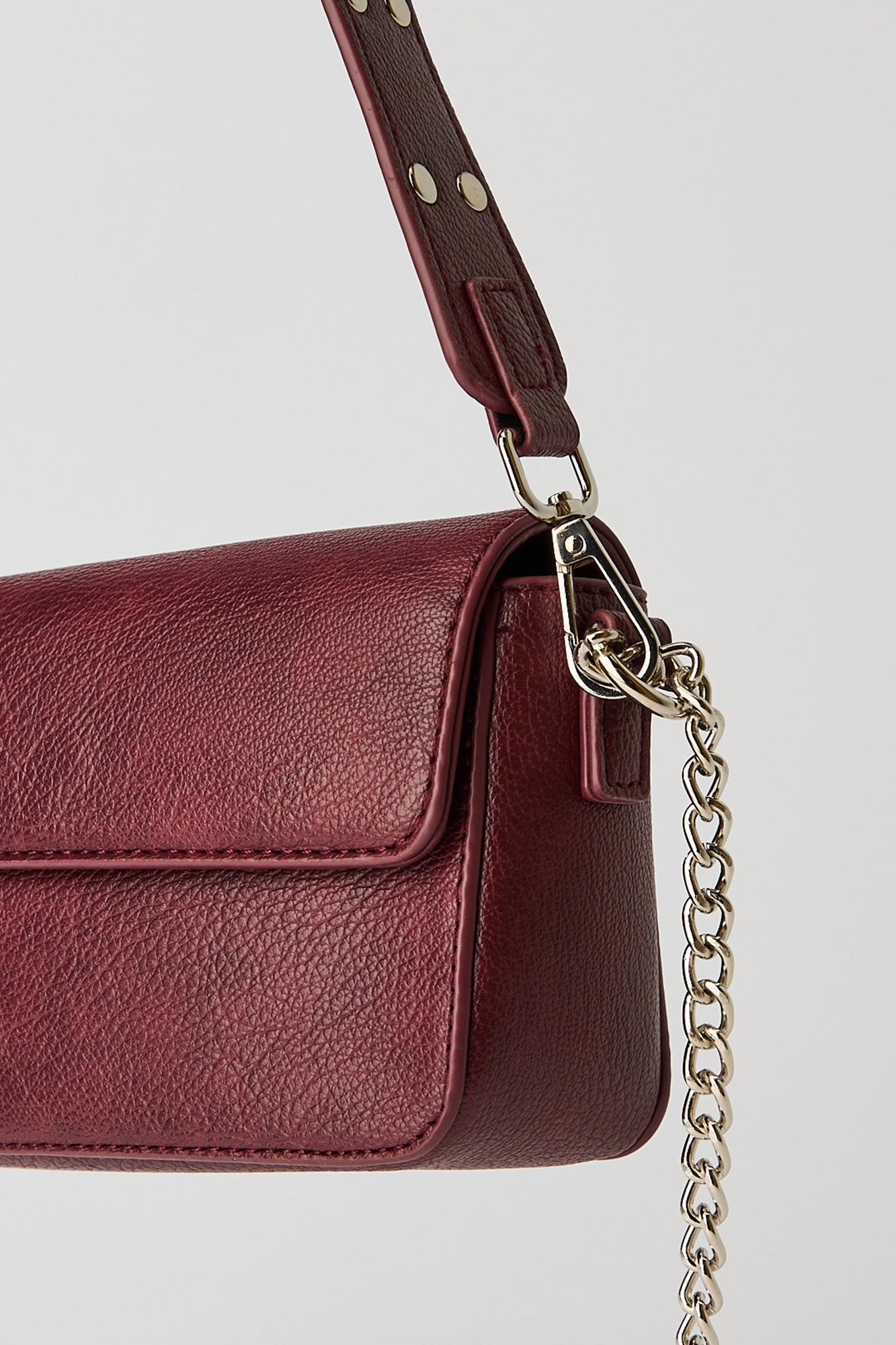 Faux Leather Shoulder Bag