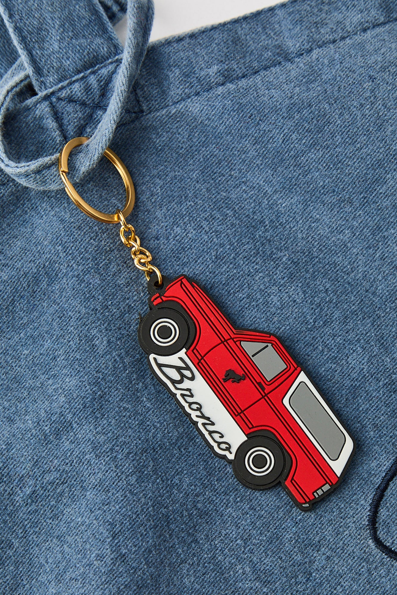 Ford Bronco Tote Bag with Keychain