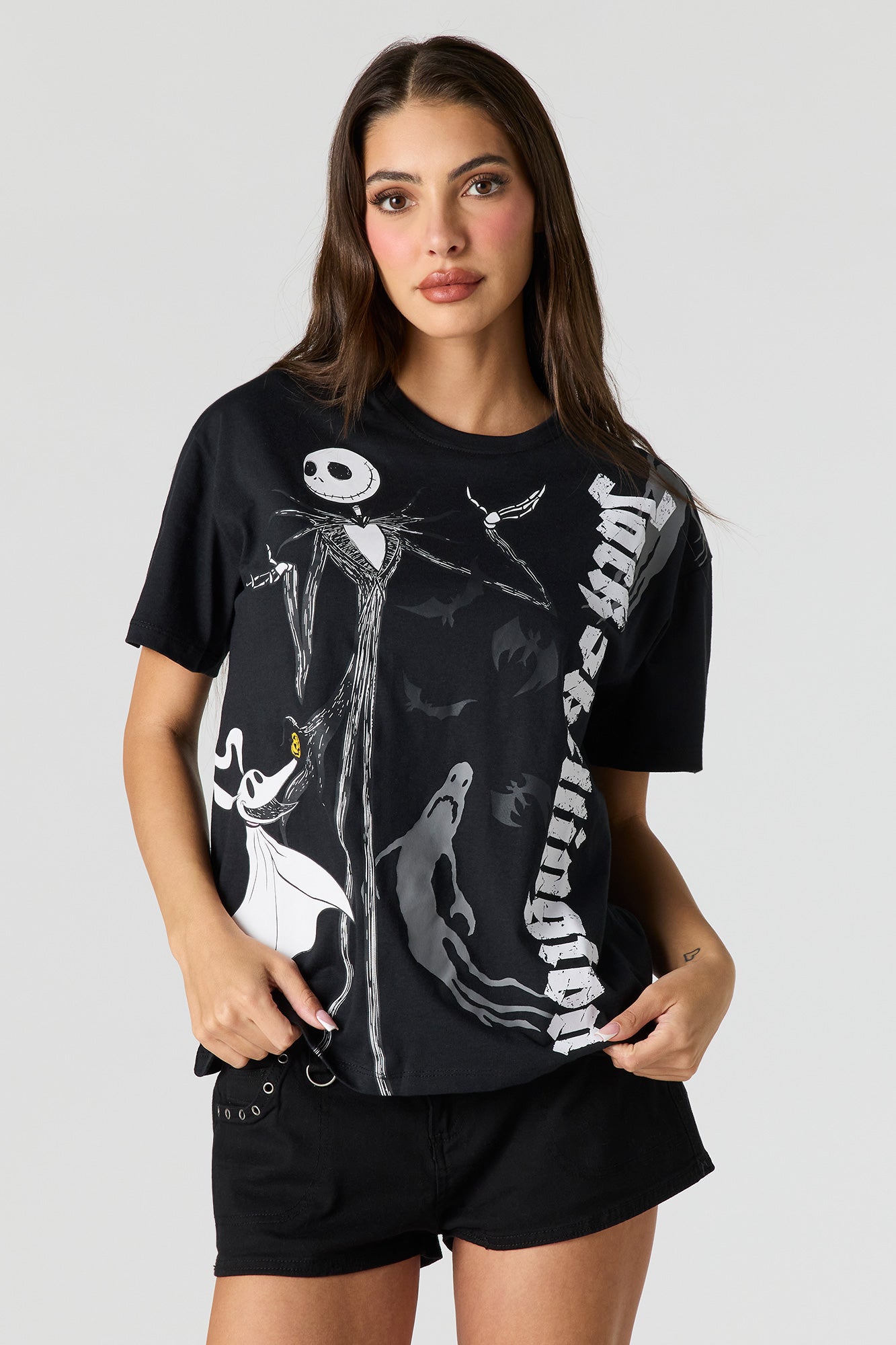 Nightmare Before Christmas Graphic Boyfriend T-Shirt