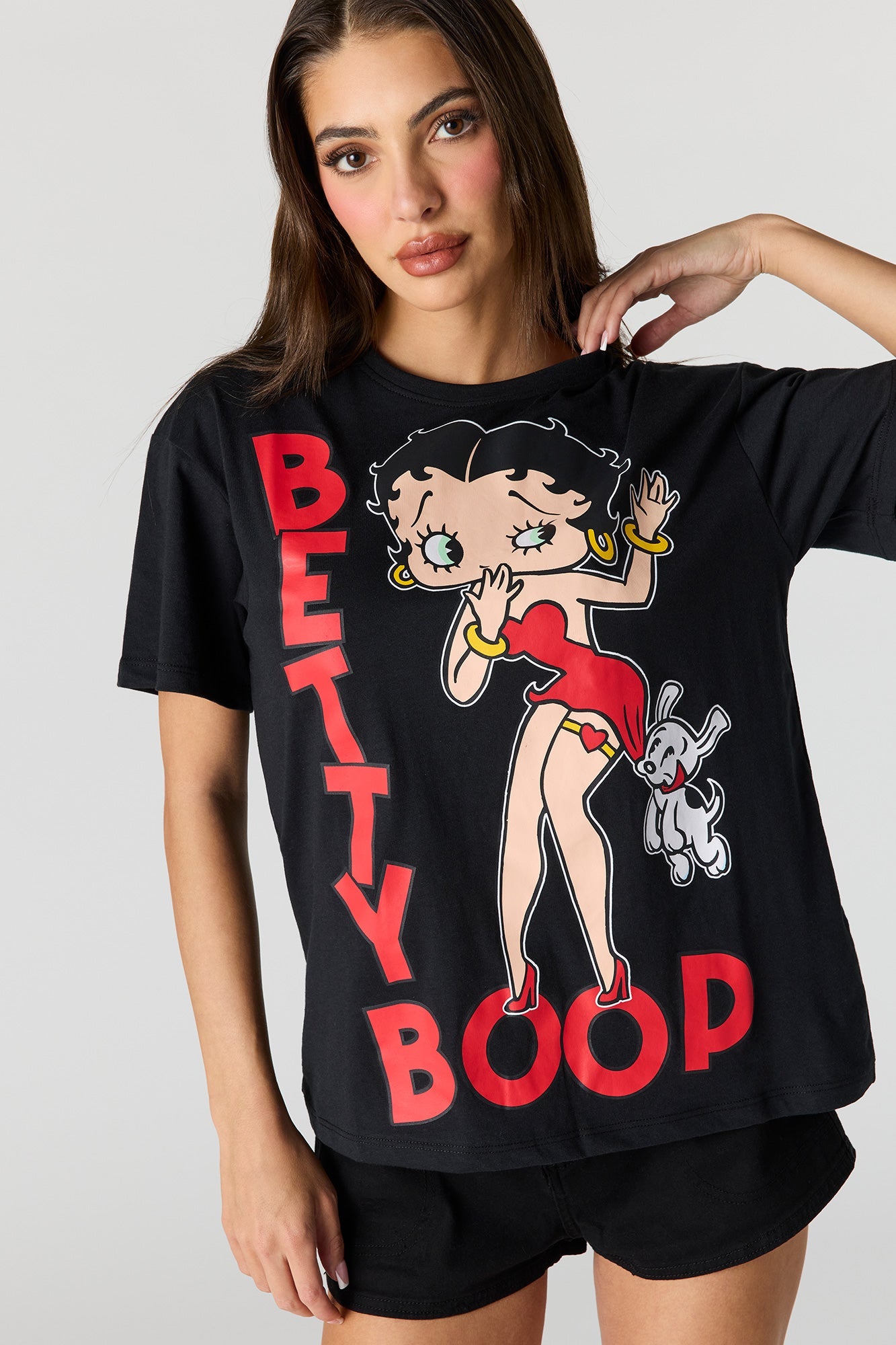 Betty Boop Graphic Boyfriend T-Shirt