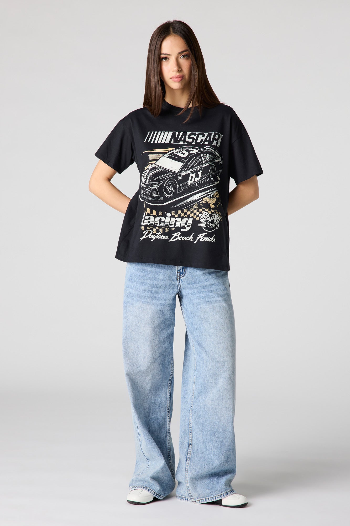 Luxe Heavy Cotton Nascar Graphic Boyfriend T-Shirt