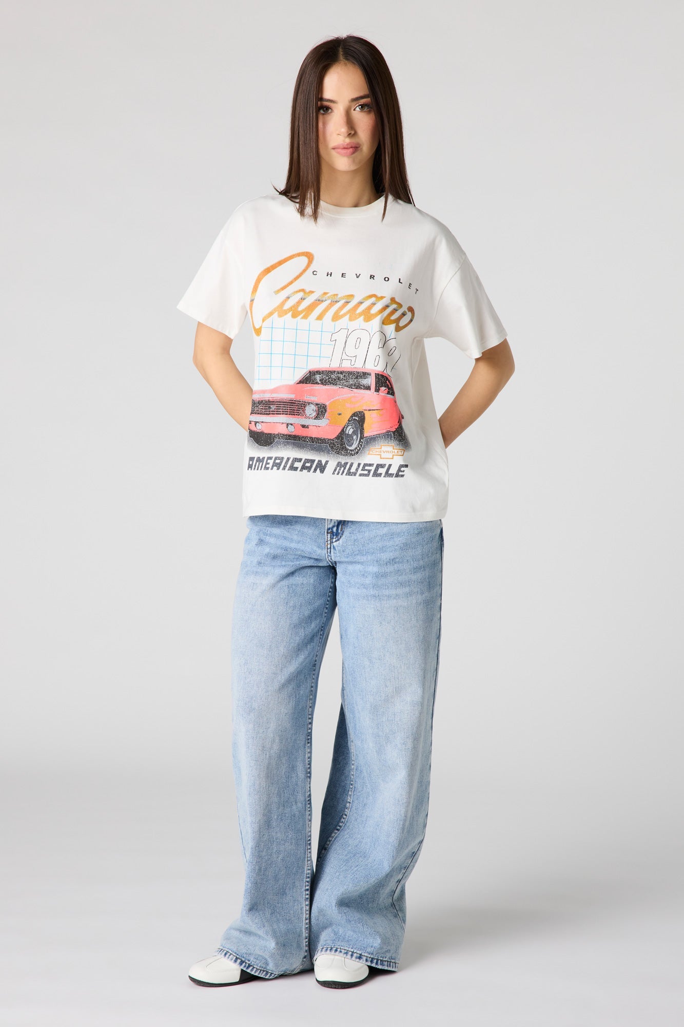 Luxe Heavy Cotton Chevrolet Graphic Boyfriend T-Shirt