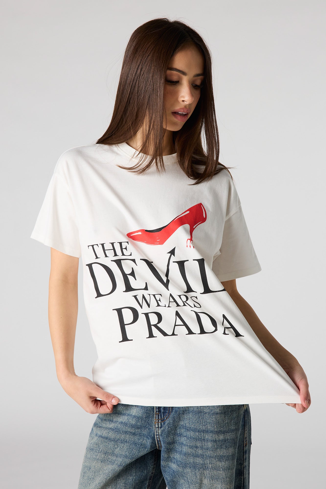 Luxe Heavy Cotton Devil Wears Prada Graphic Boyfriend T-Shirt