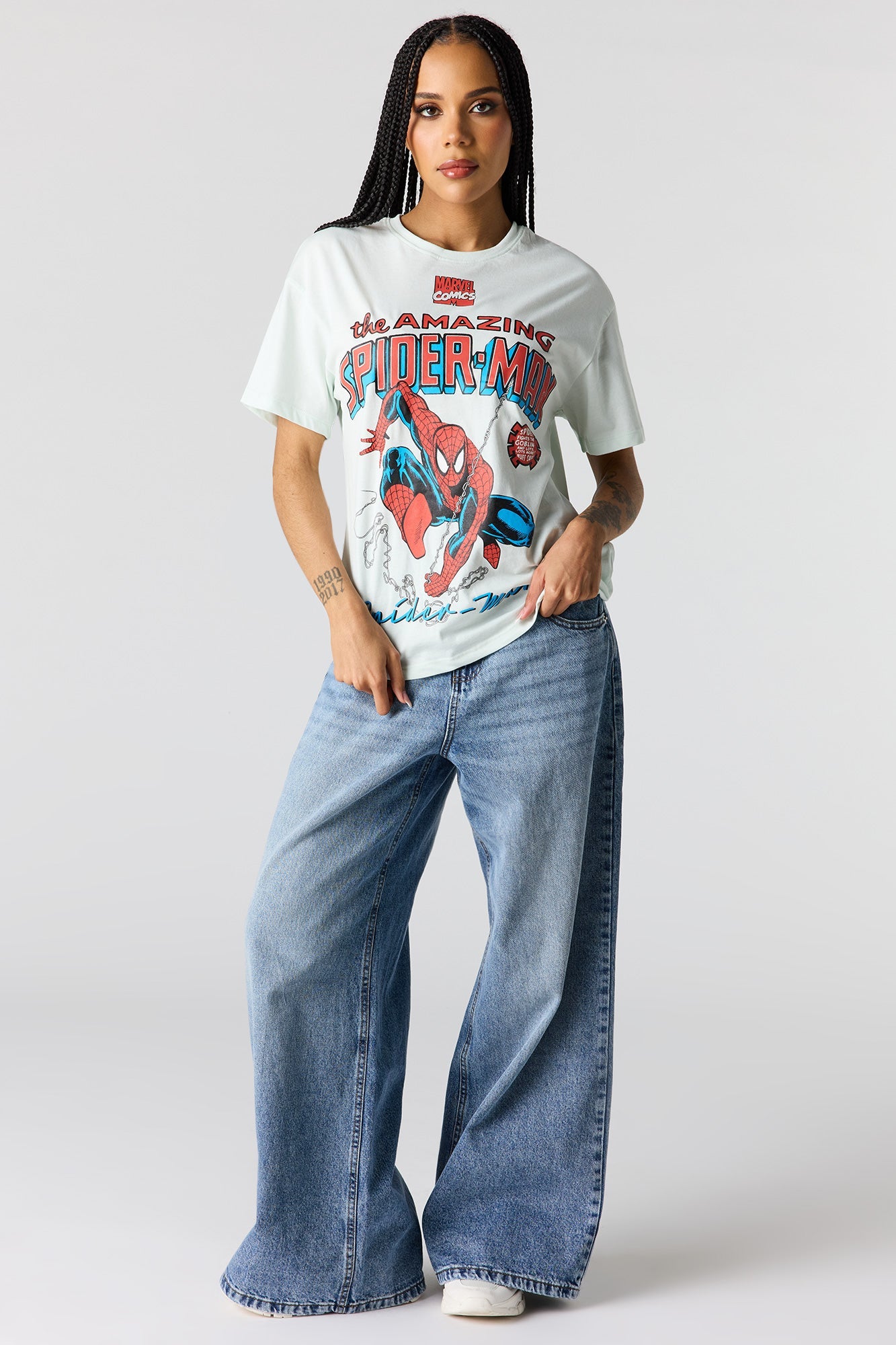 Spider-Man Graphic Boyfriend T-Shirt