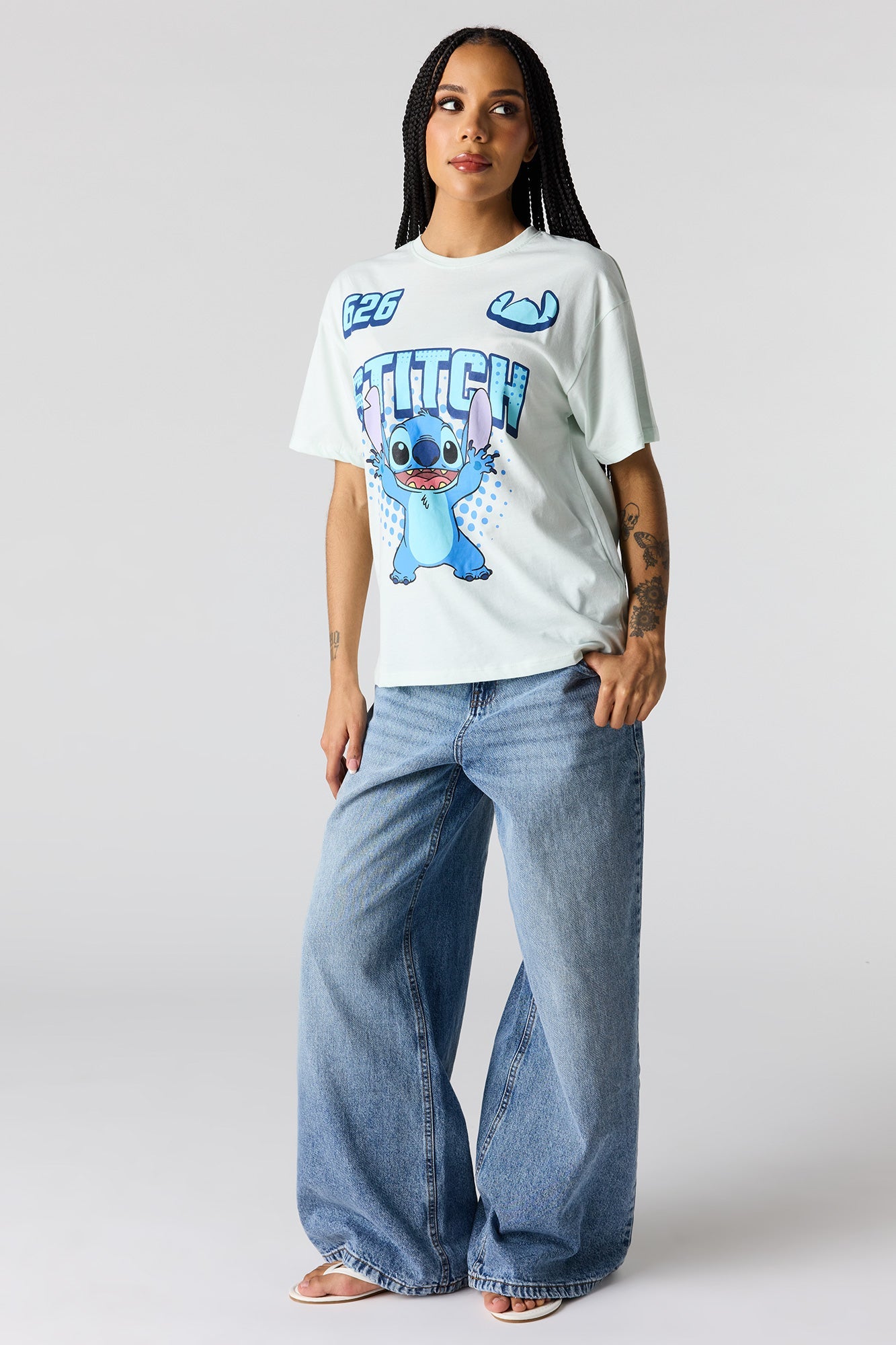 Stitch Graphic Boyfriend T-Shirt