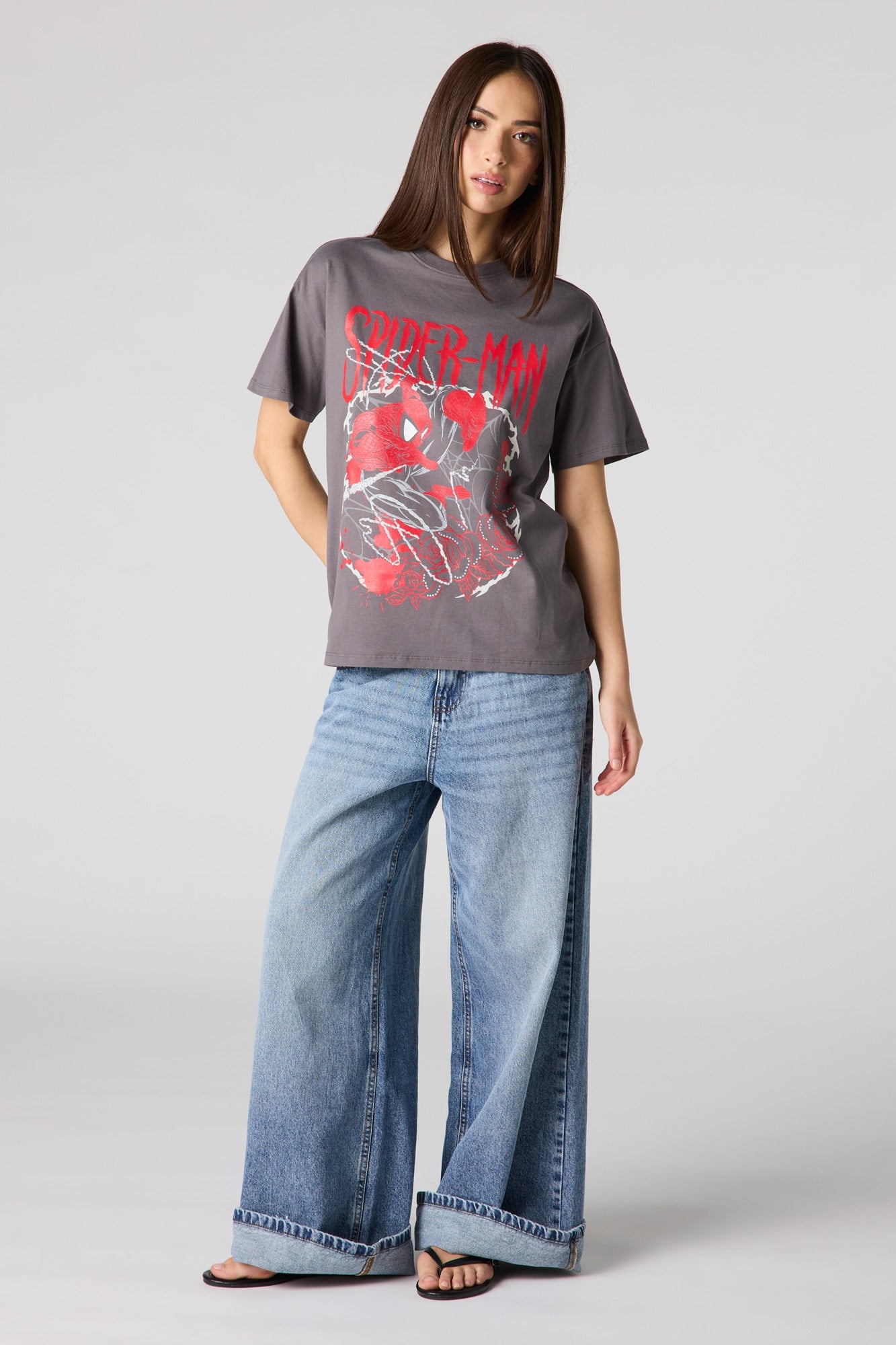 Luxe Heavy Cotton Spider-Man Graphic T-Shirt