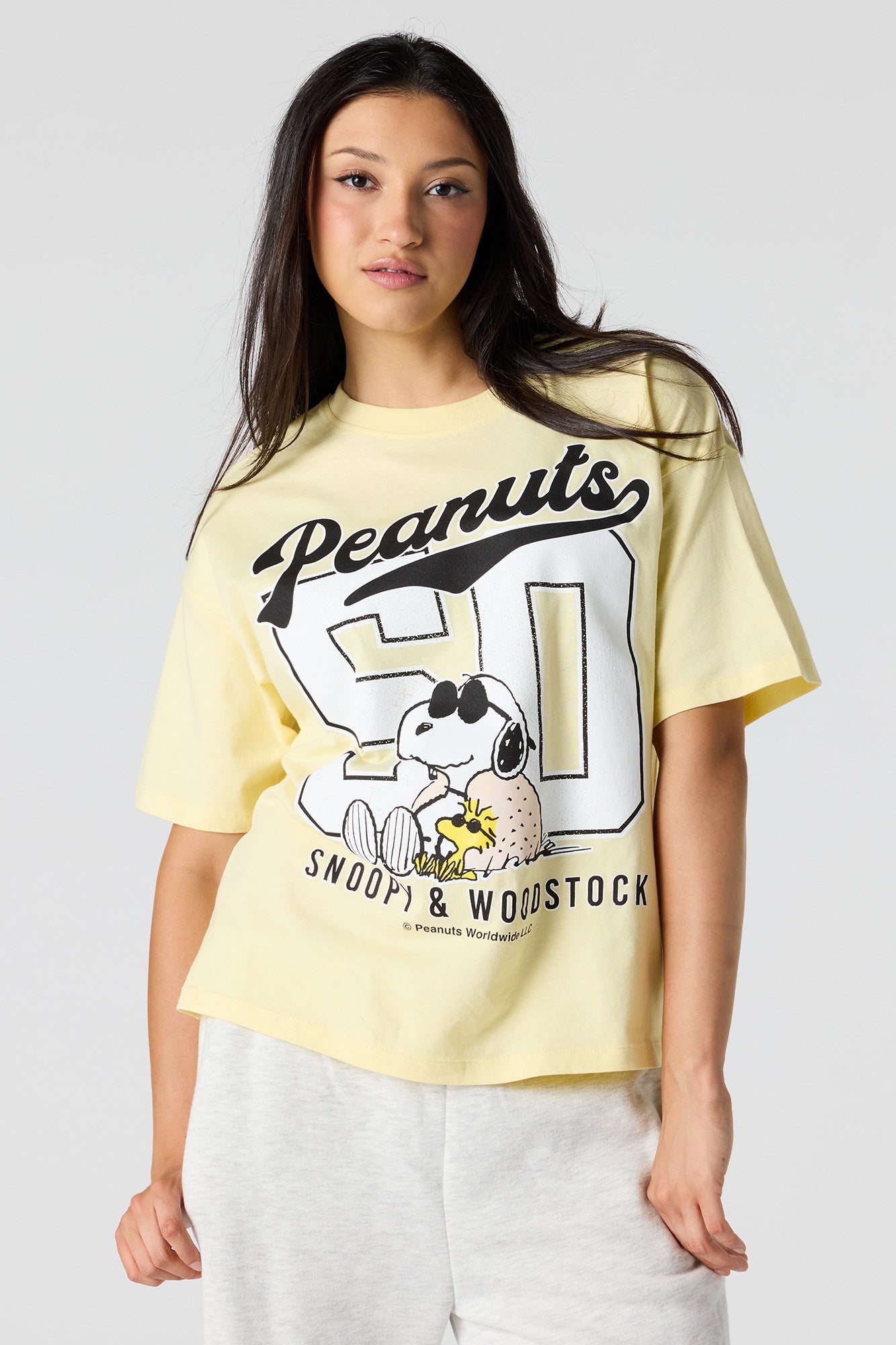 Luxe Heavy Cotton Peanuts Graphic T-Shirt