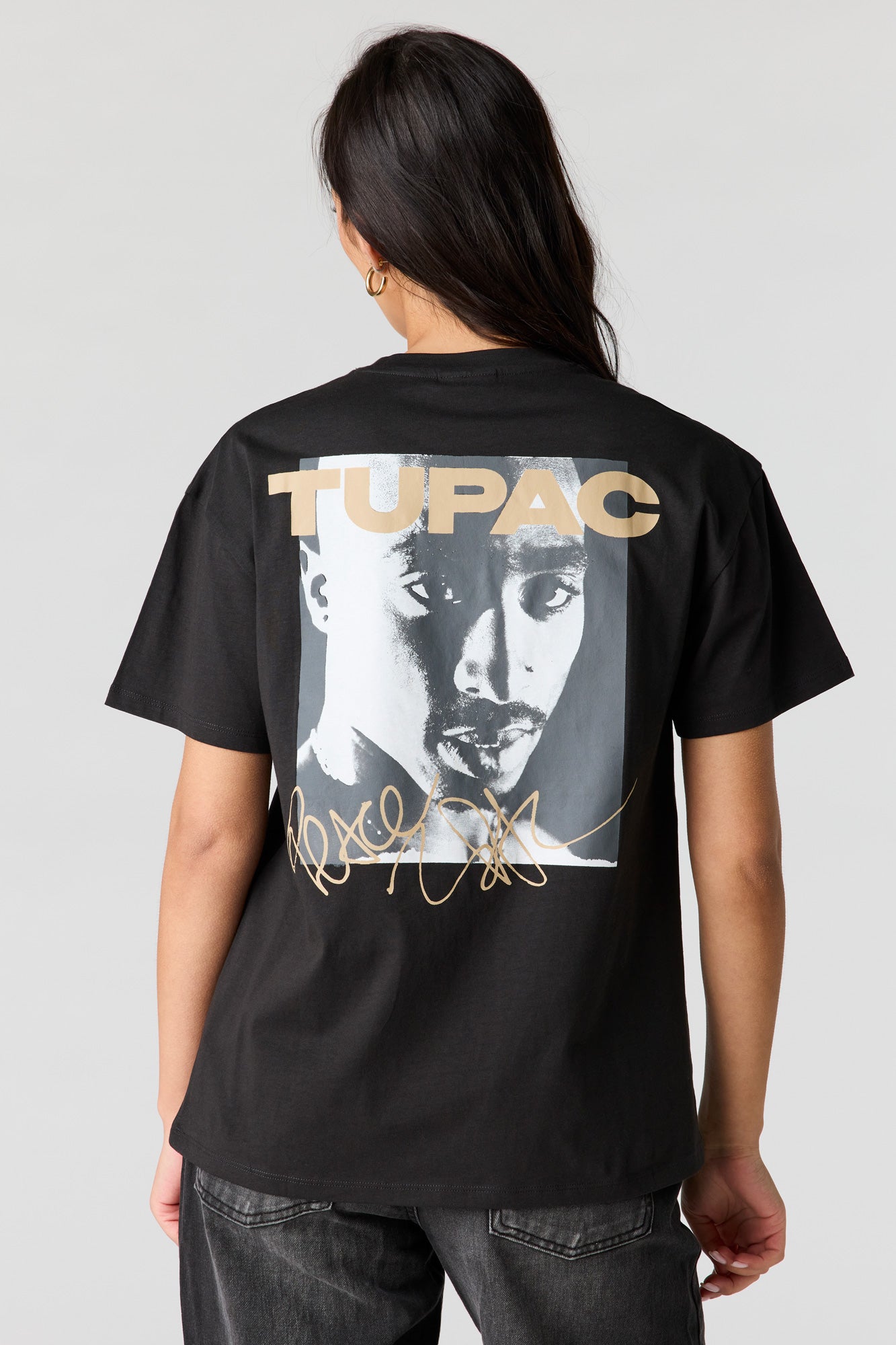 Tupac Graphic Boyfriend T-Shirt