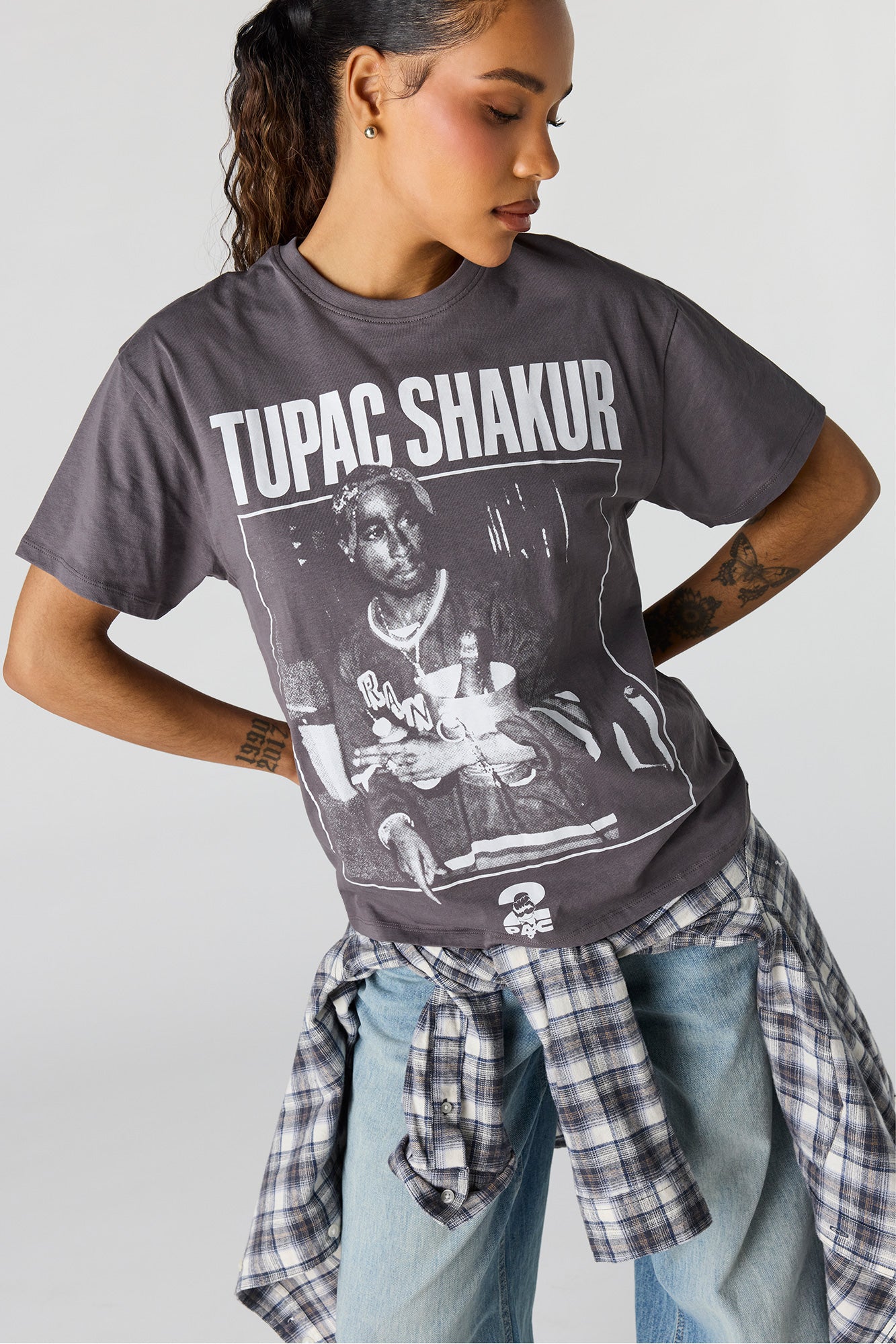 Tupac Graphic Boyfriend T-Shirt