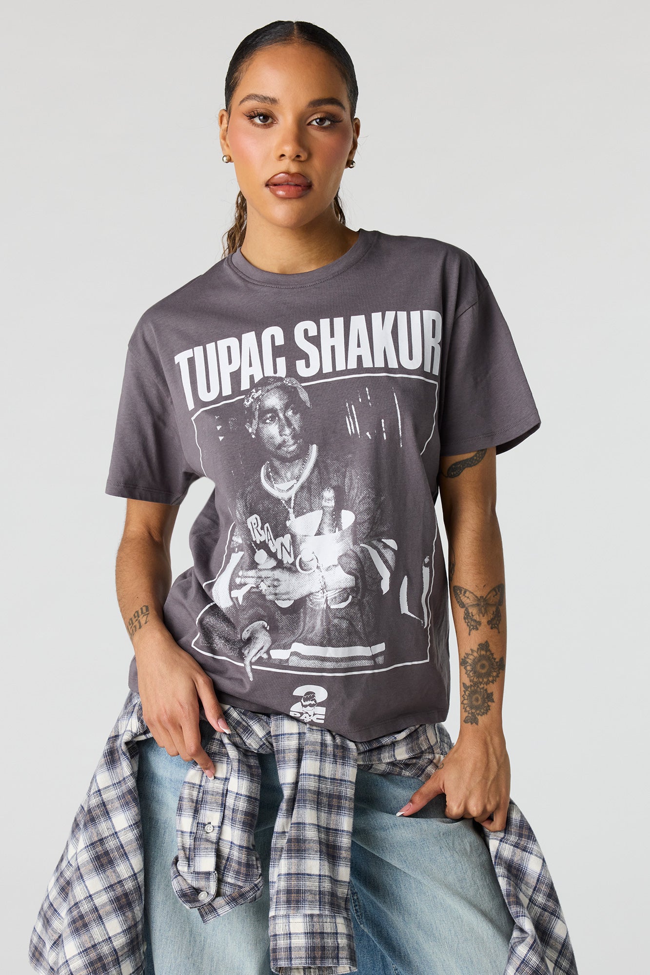 Tupac Graphic Boyfriend T-Shirt