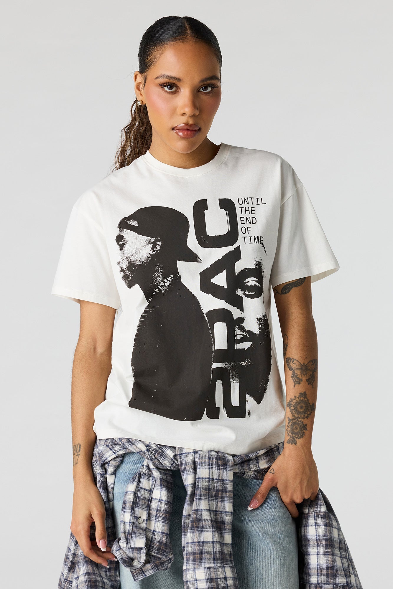 Tupac Graphic Boyfriend T-Shirt