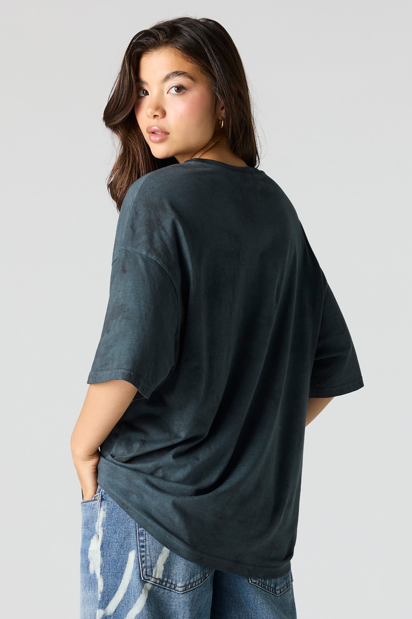 Oversized The Rolling Stones Graphic Washed T-Shirt
